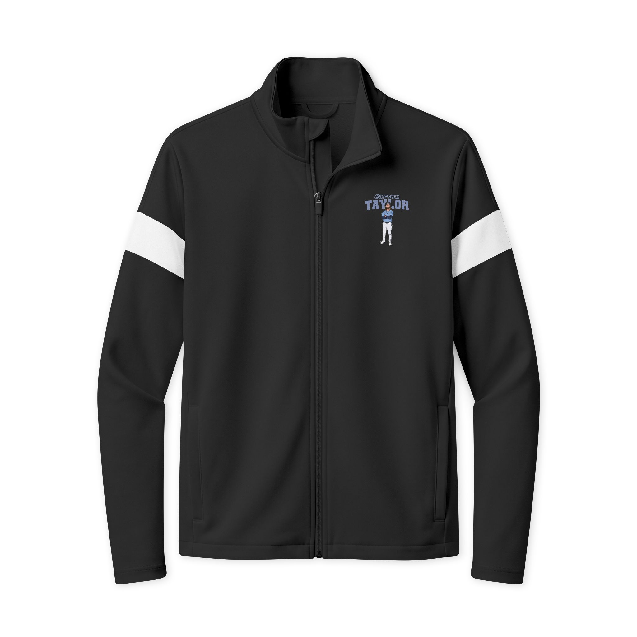 Travel Full-Zip Jacket — character_name_arch in Black/ White