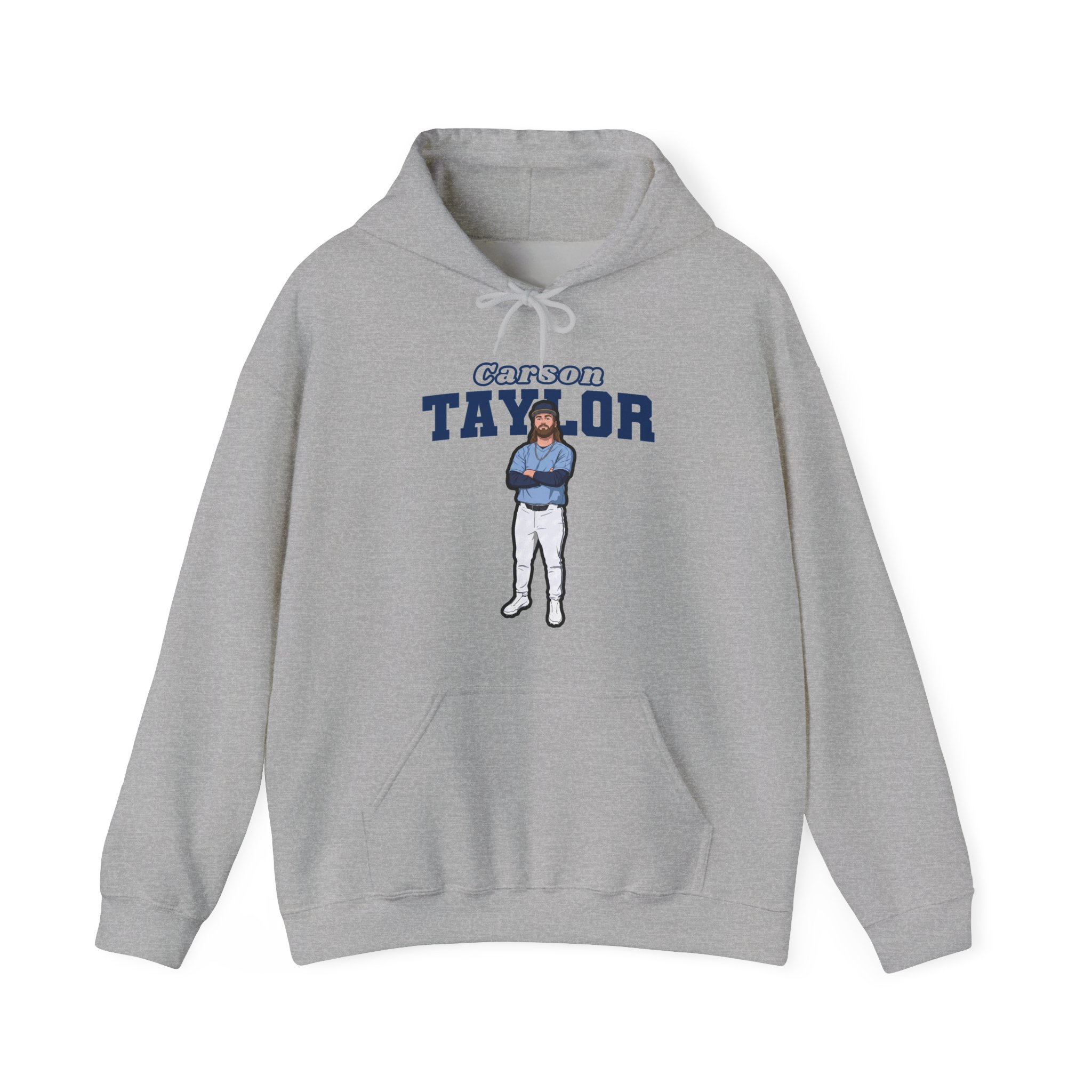 Hoodie — character_name_arch in Grey