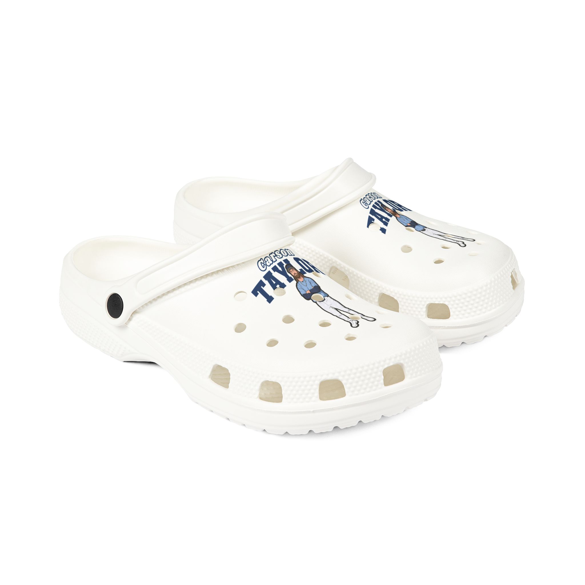 Rubber Clogs — character_name_arch in White