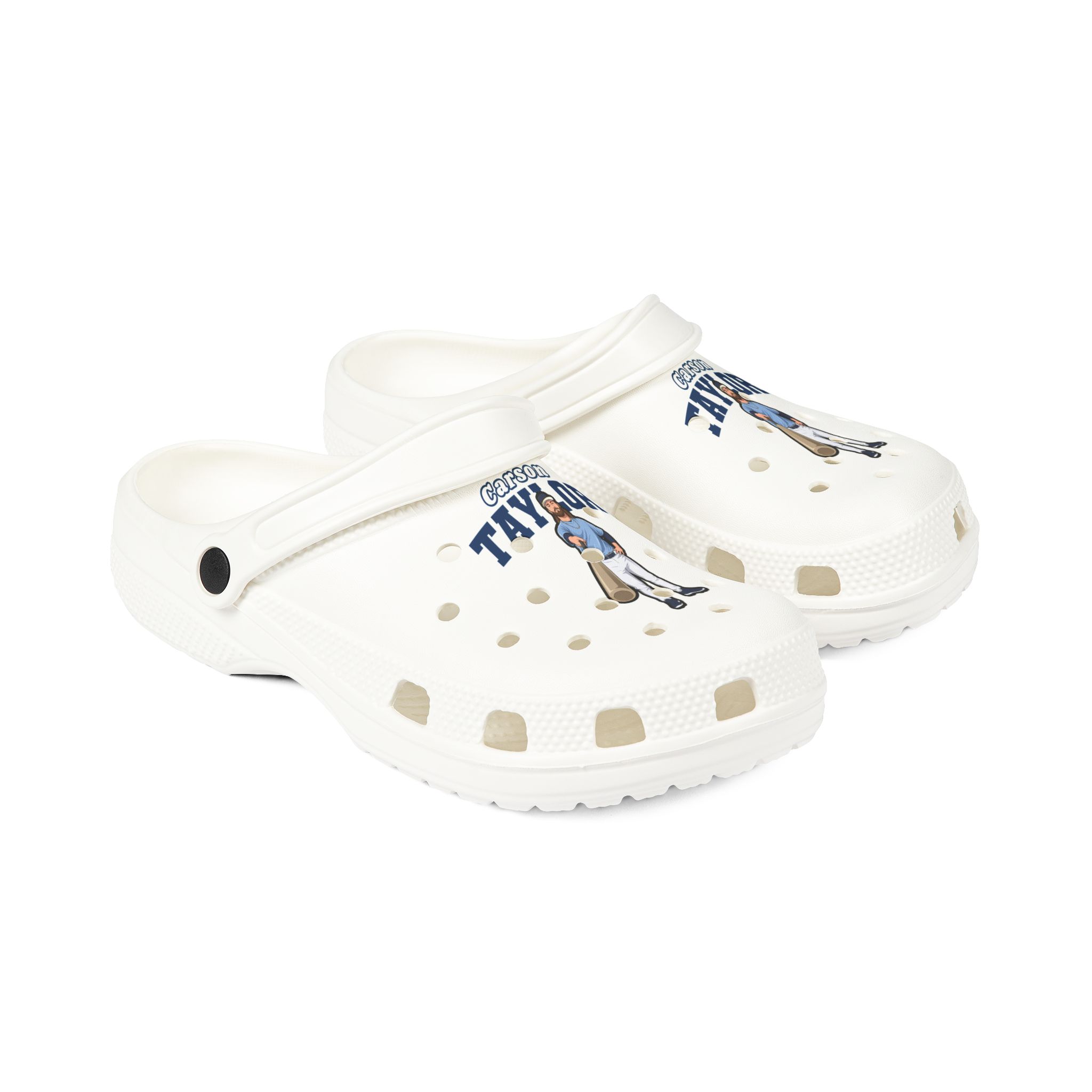 Rubber Clogs — character_name_arch in White