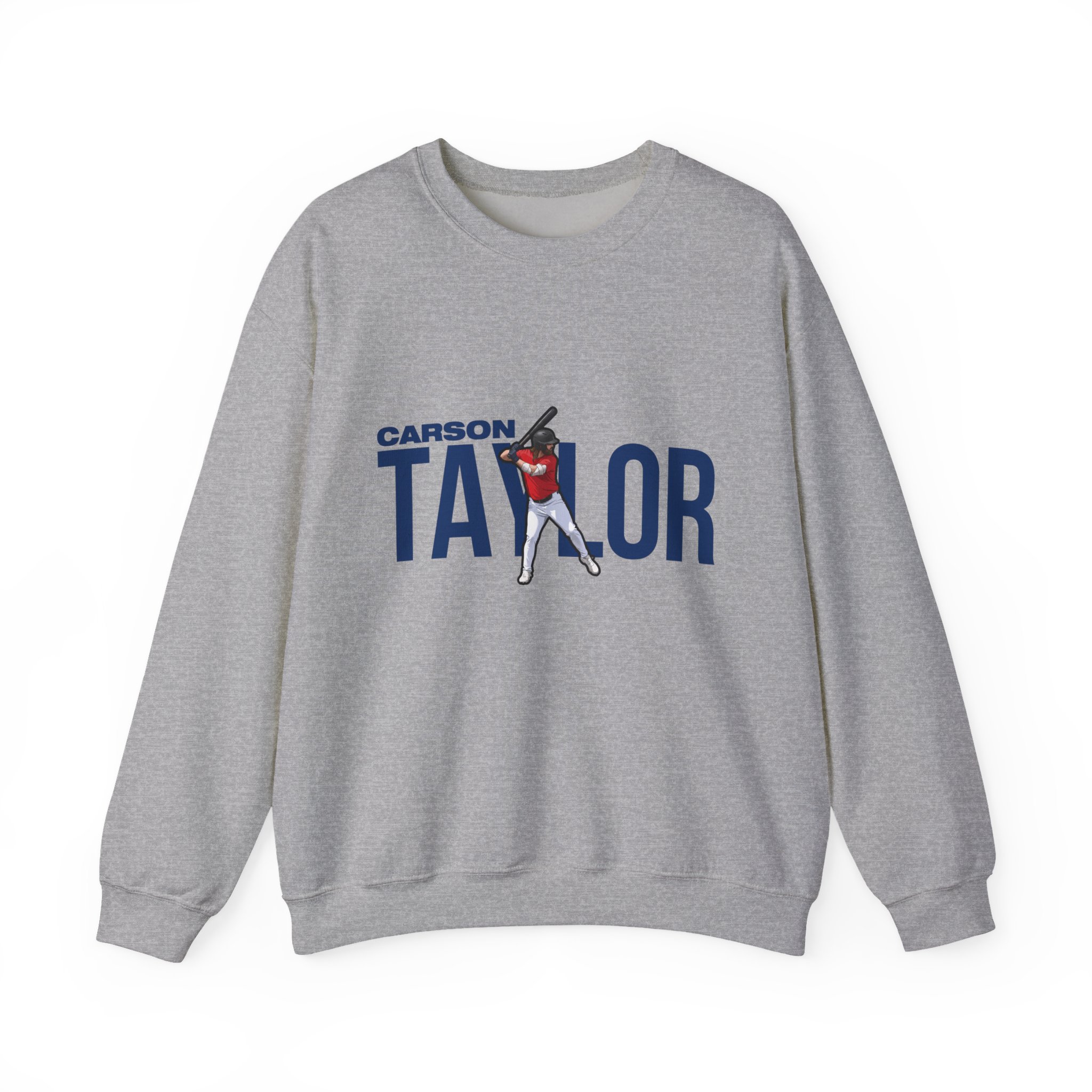 Crewneck Sweatshirt — character_player_name in Grey