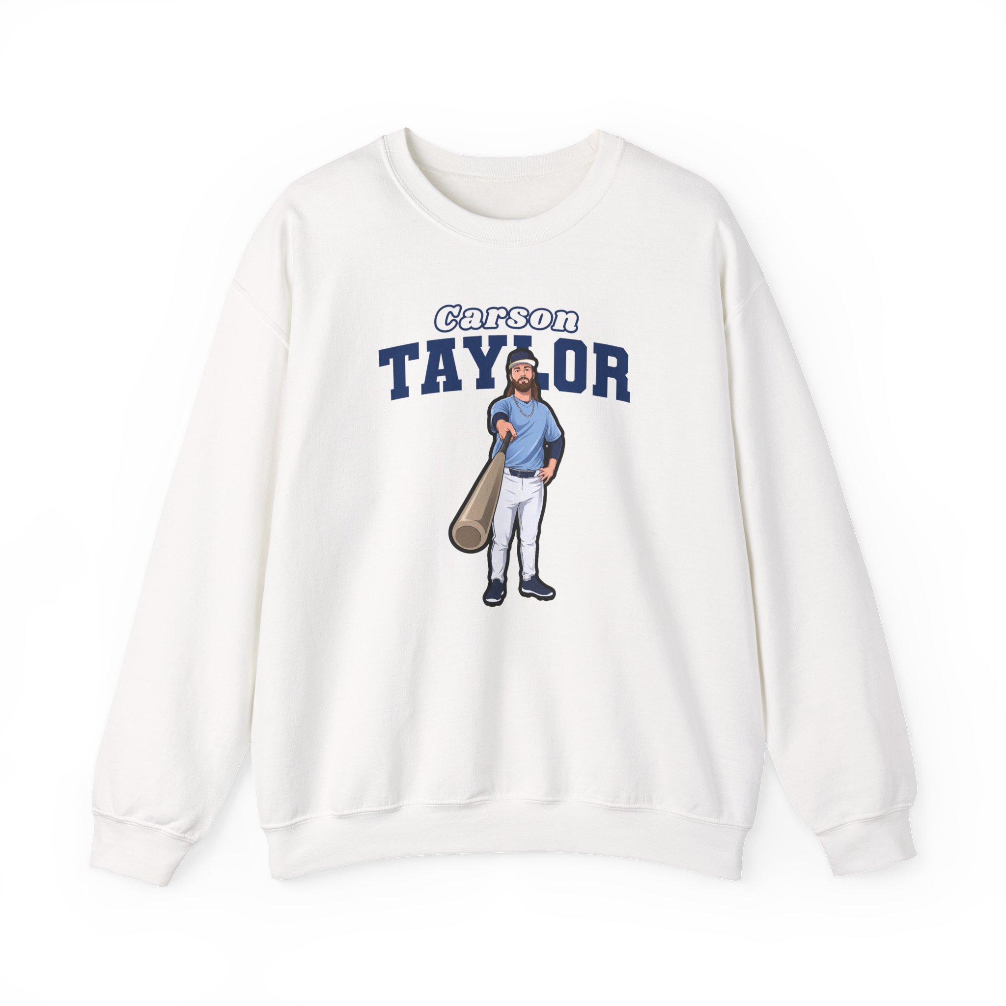 Crewneck Sweatshirt — character_name_arch in White
