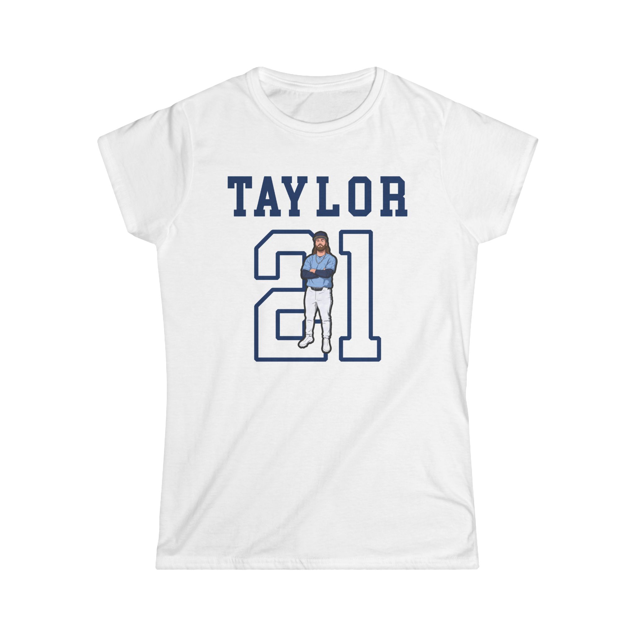 Women's Softstyle Tee — character_shirsey in White