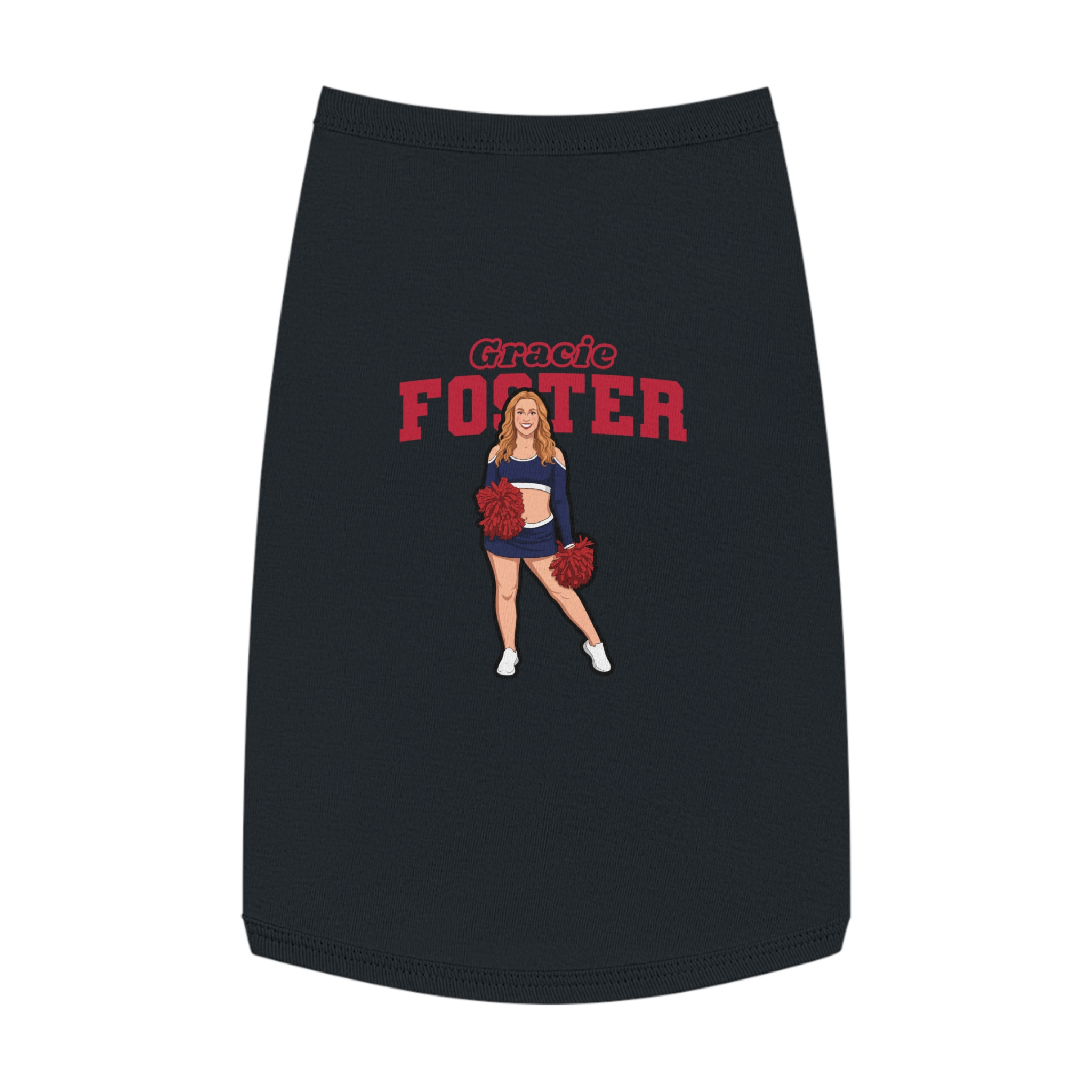 Pet Tank Top — character_name_arch in White