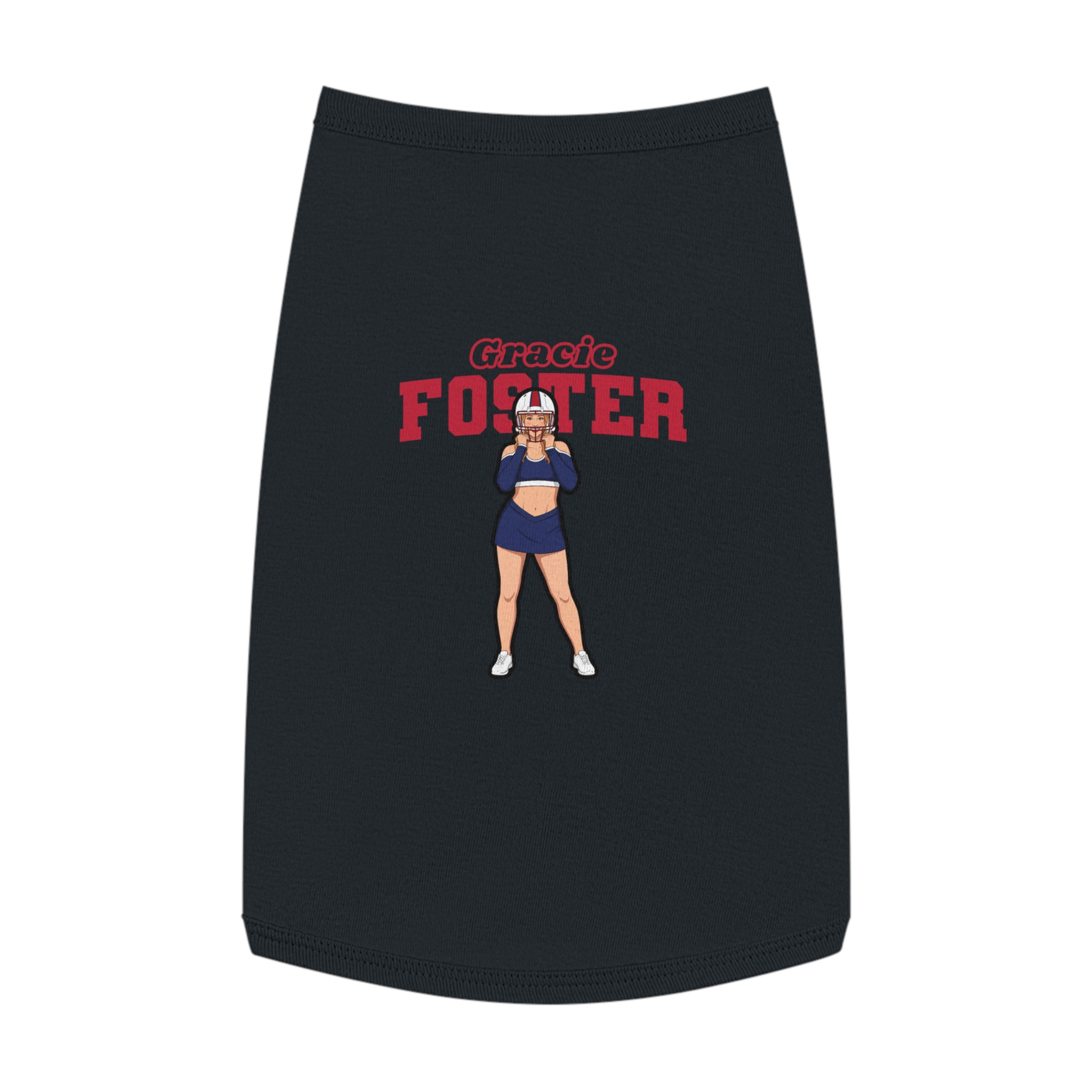Pet Tank Top — character_name_arch in Black