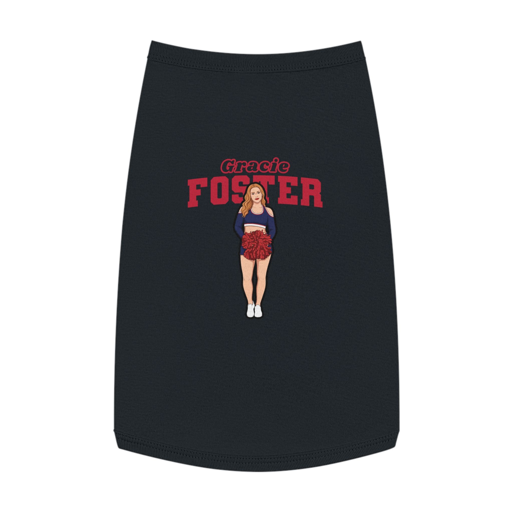 Pet Tank Top — character_name_arch in White