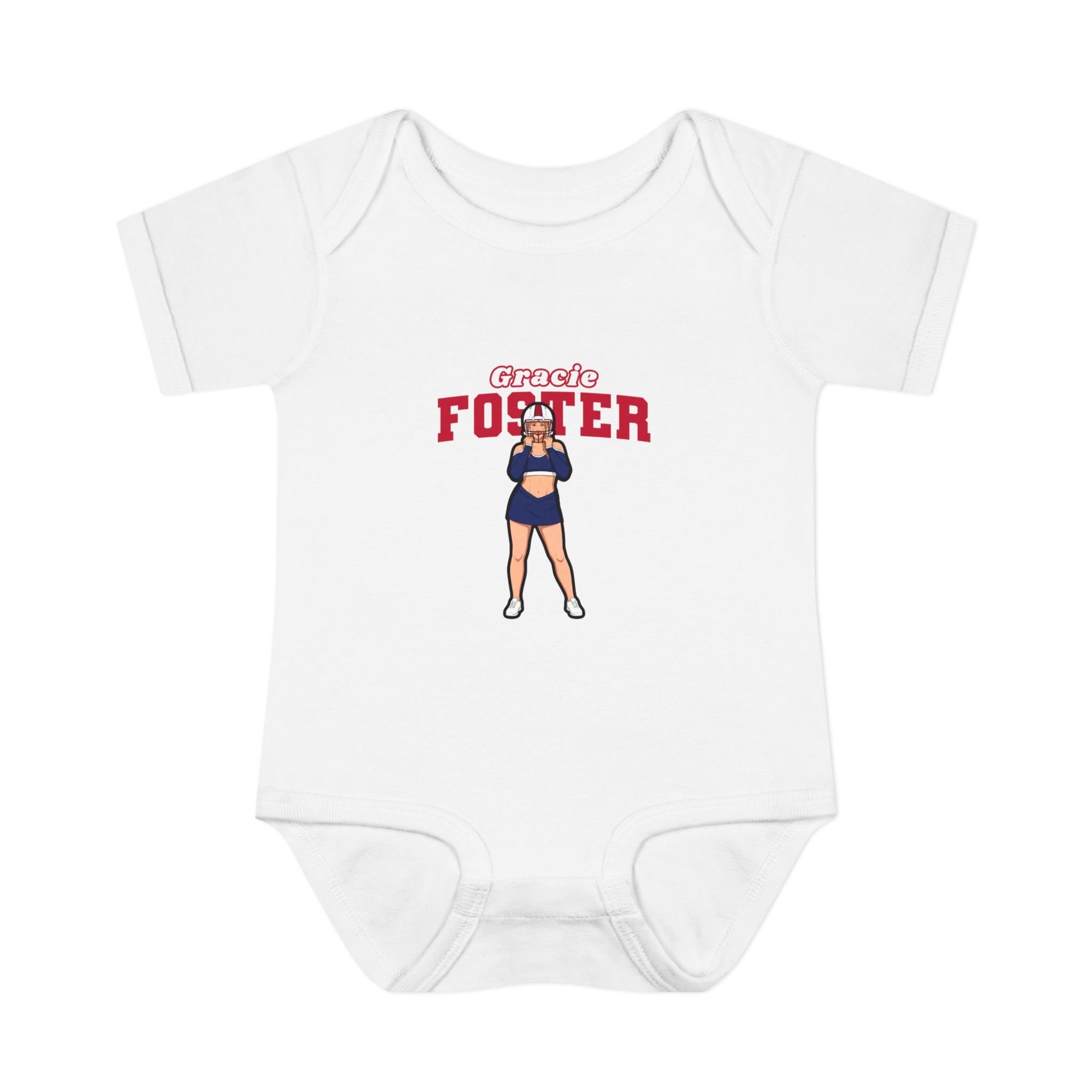 Baby Onesie — character_name_arch in White