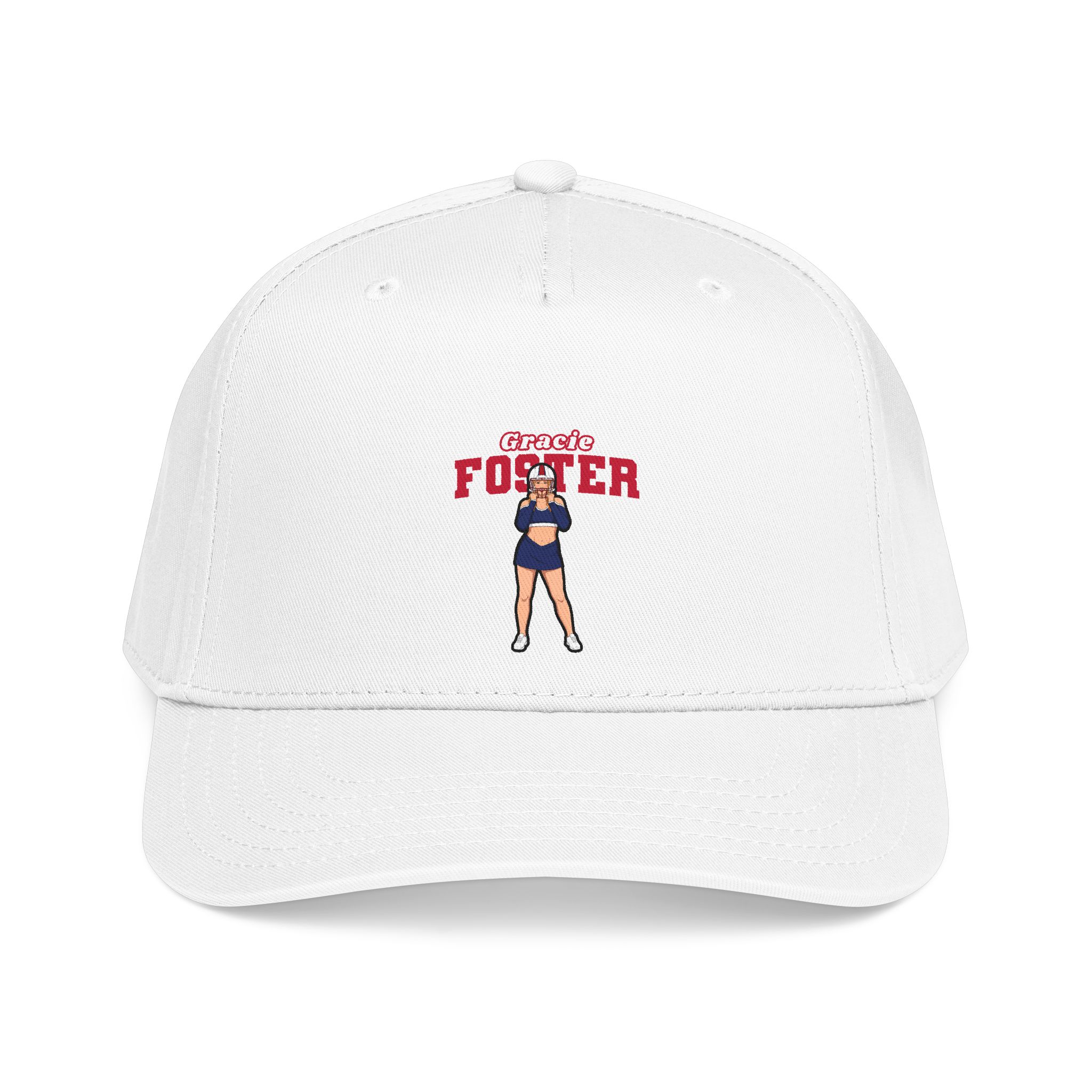Baseball Cap — character_name_arch in White