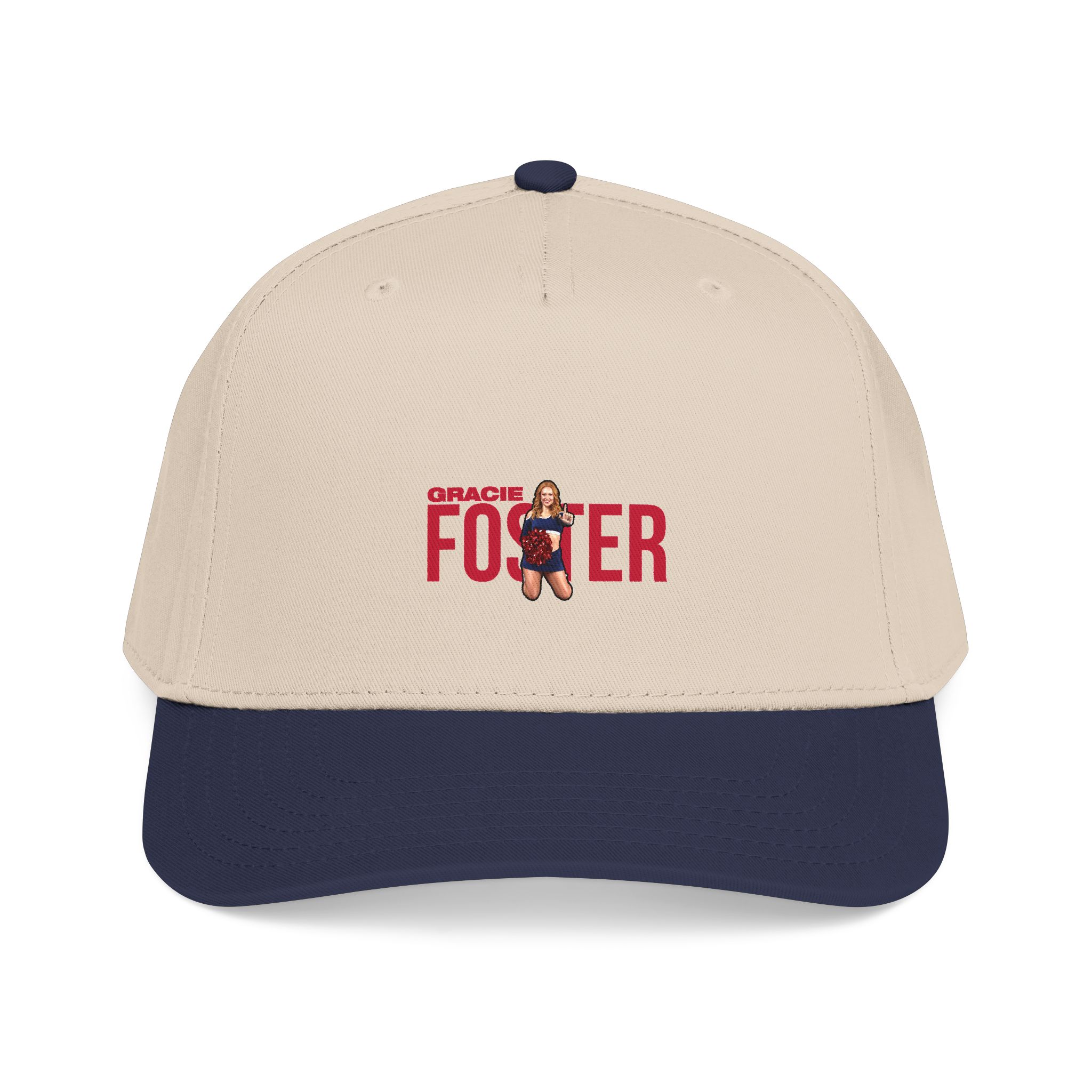 Baseball Cap — character_player_name in Navy / Natural