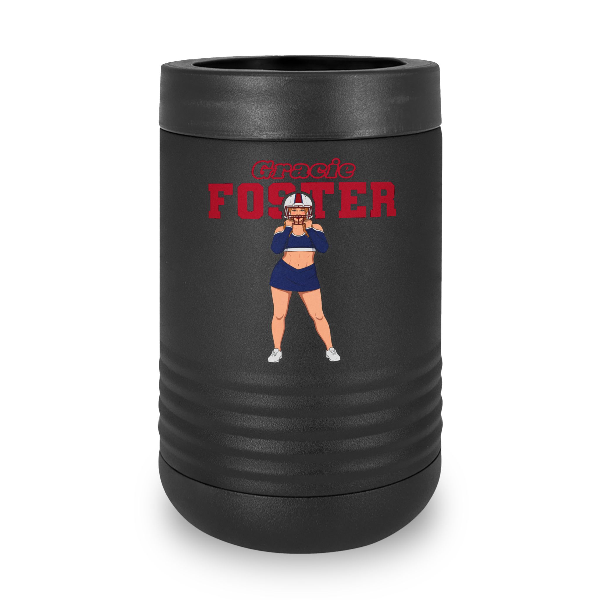 Stainless Can Cooler — character_name_arch in Black