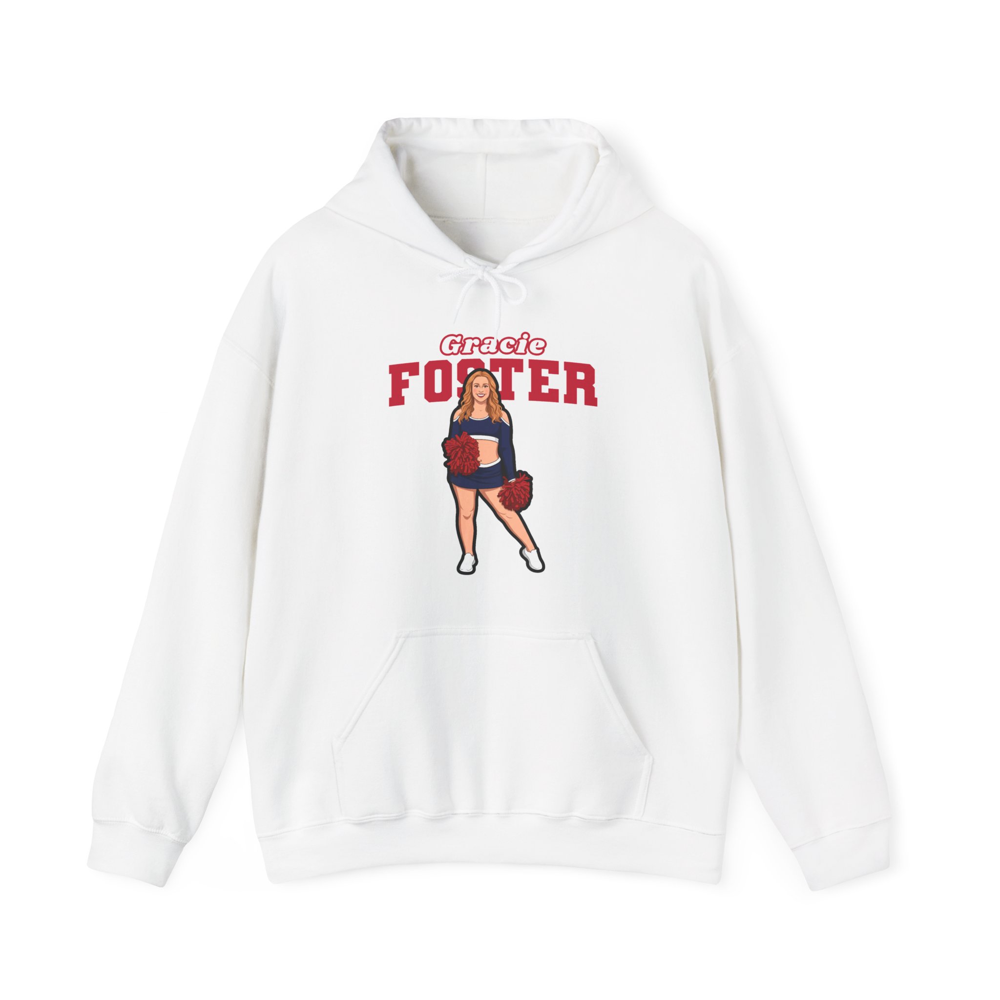 Hoodie — character_name_arch in White