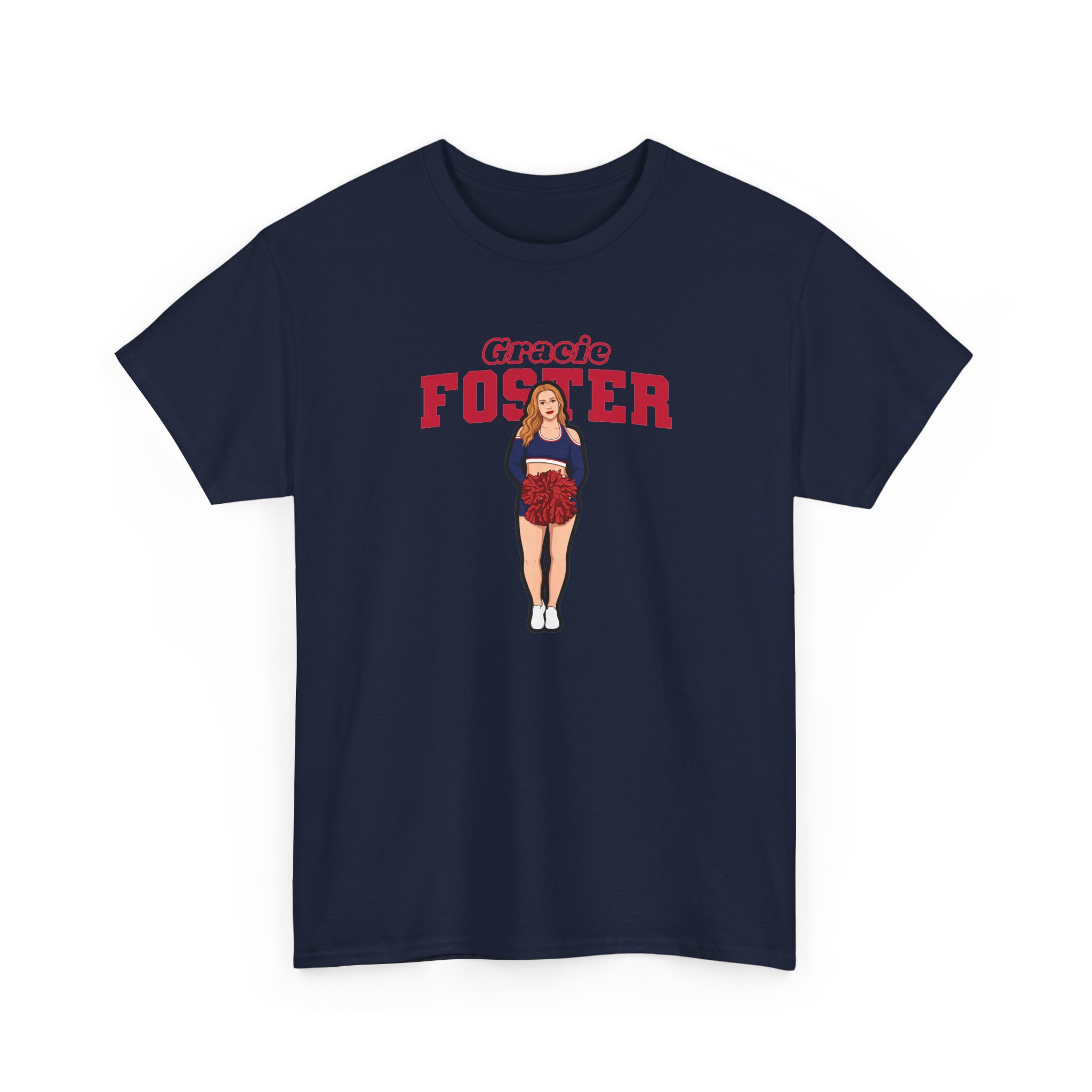 Tee — character_name_arch in Navy