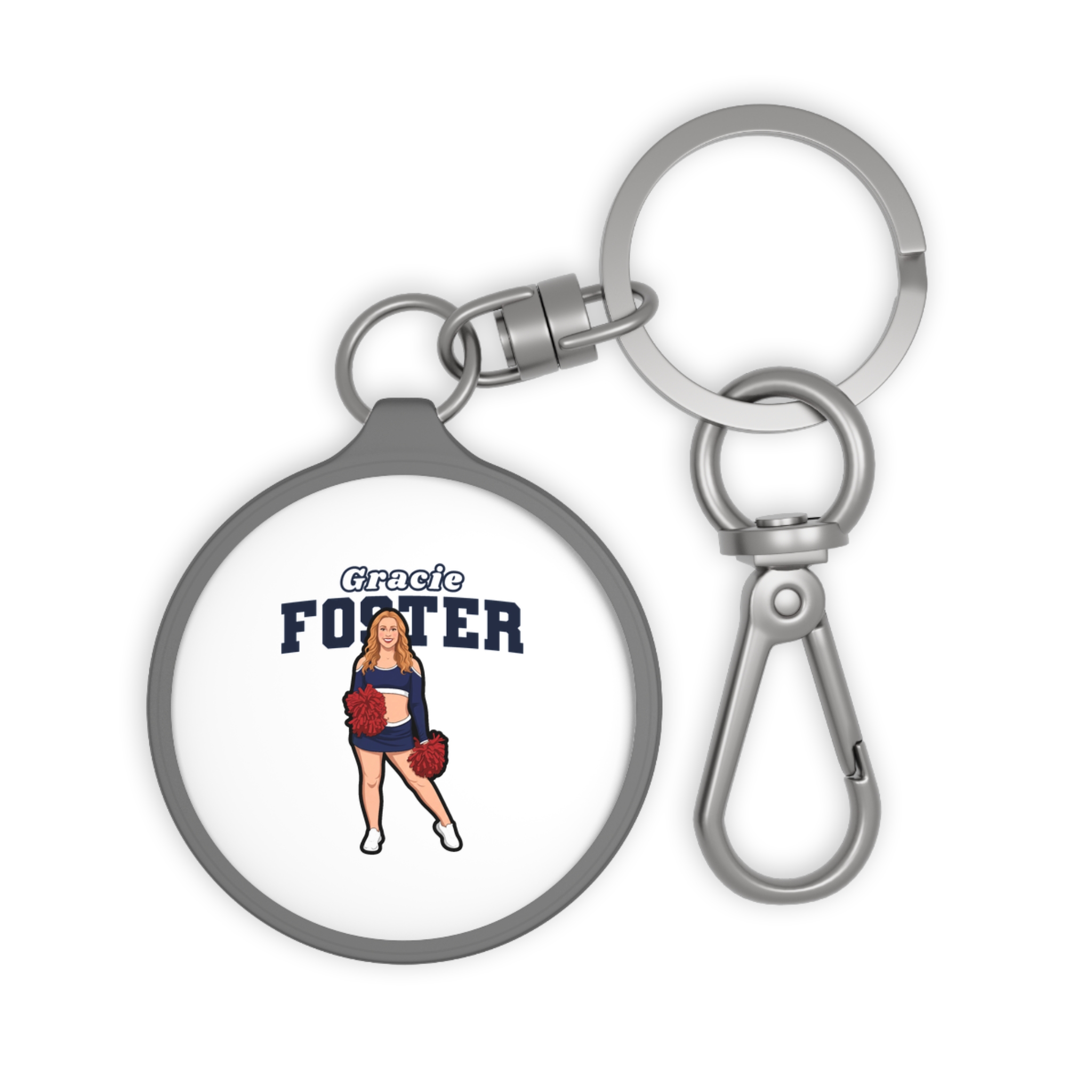 Keychain — character_name_arch in Grey