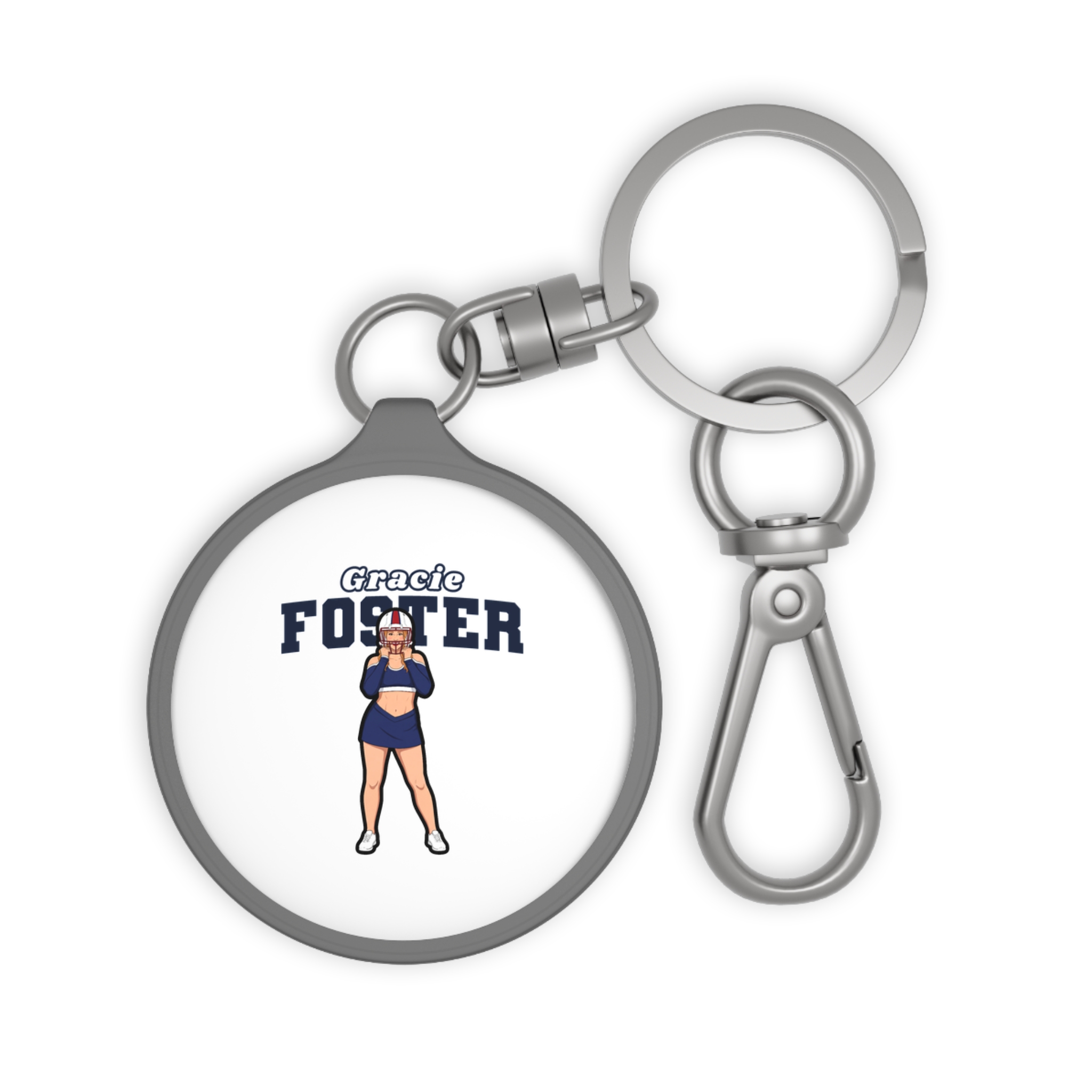 Keychain — character_name_arch in Grey