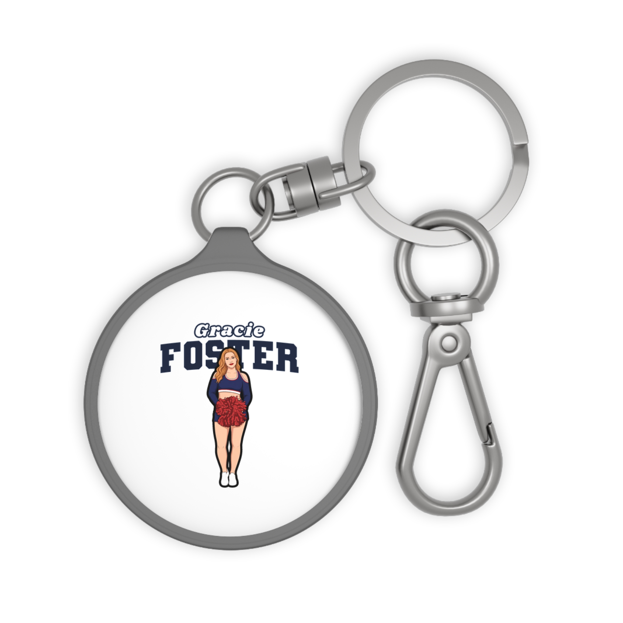 Keychain — character_name_arch in Grey