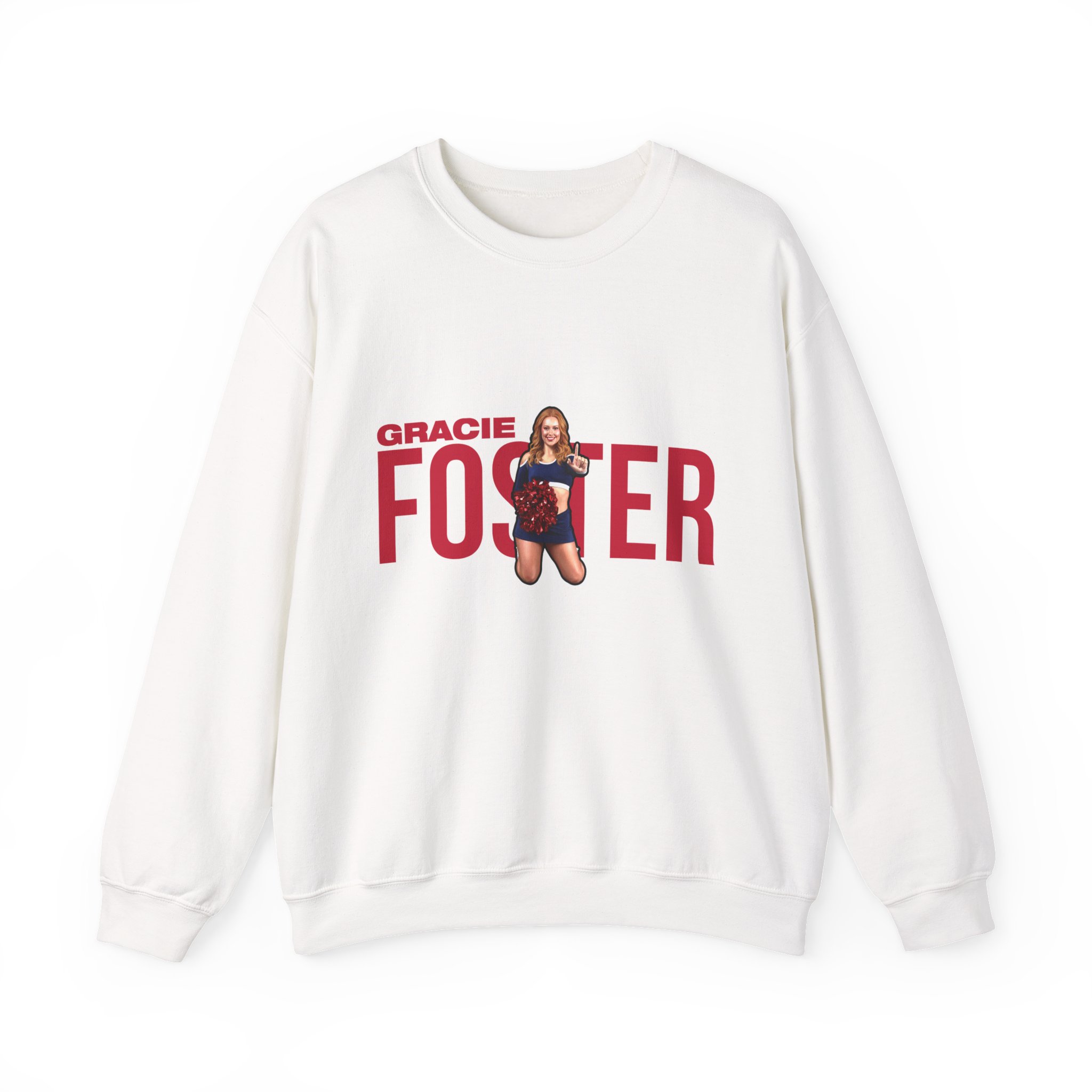 Crewneck Sweatshirt — character_player_name in White