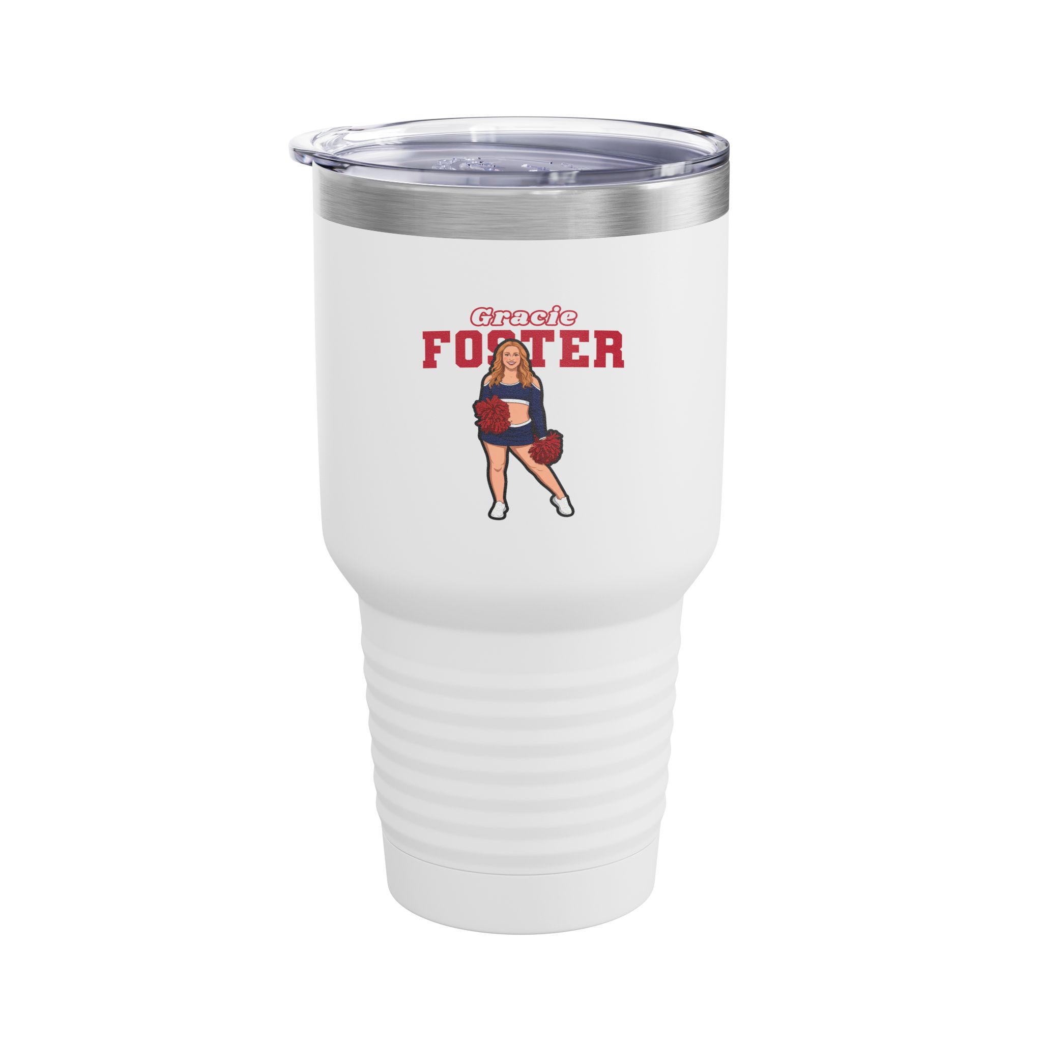 30oz Tumbler — character_name_arch in White
