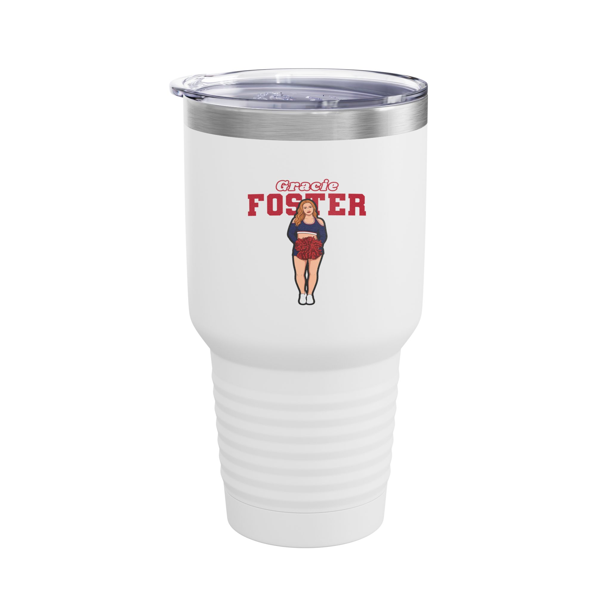 30oz Tumbler — character_name_arch in White