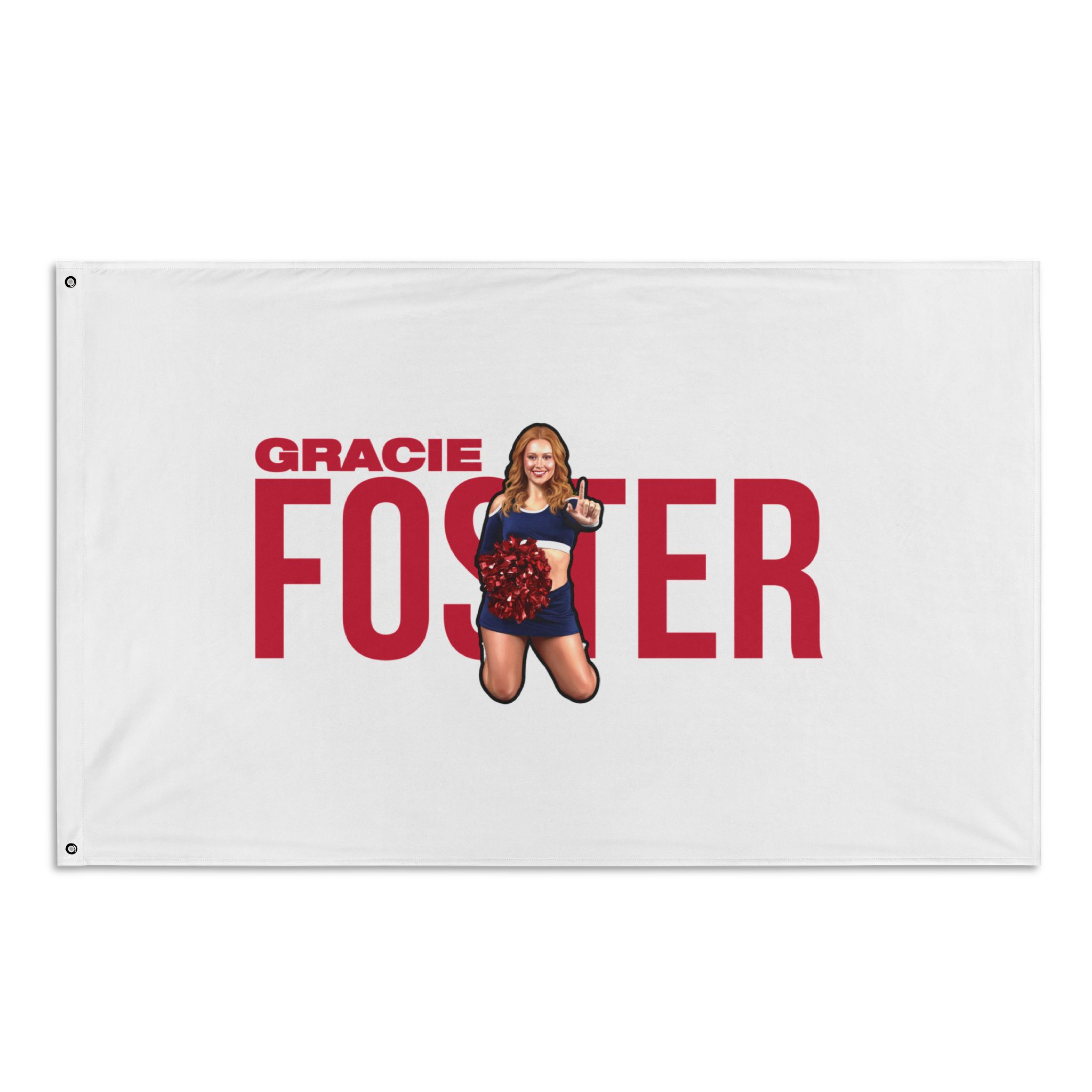 Flag (35 × 56 in) — character_player_name in Classic
