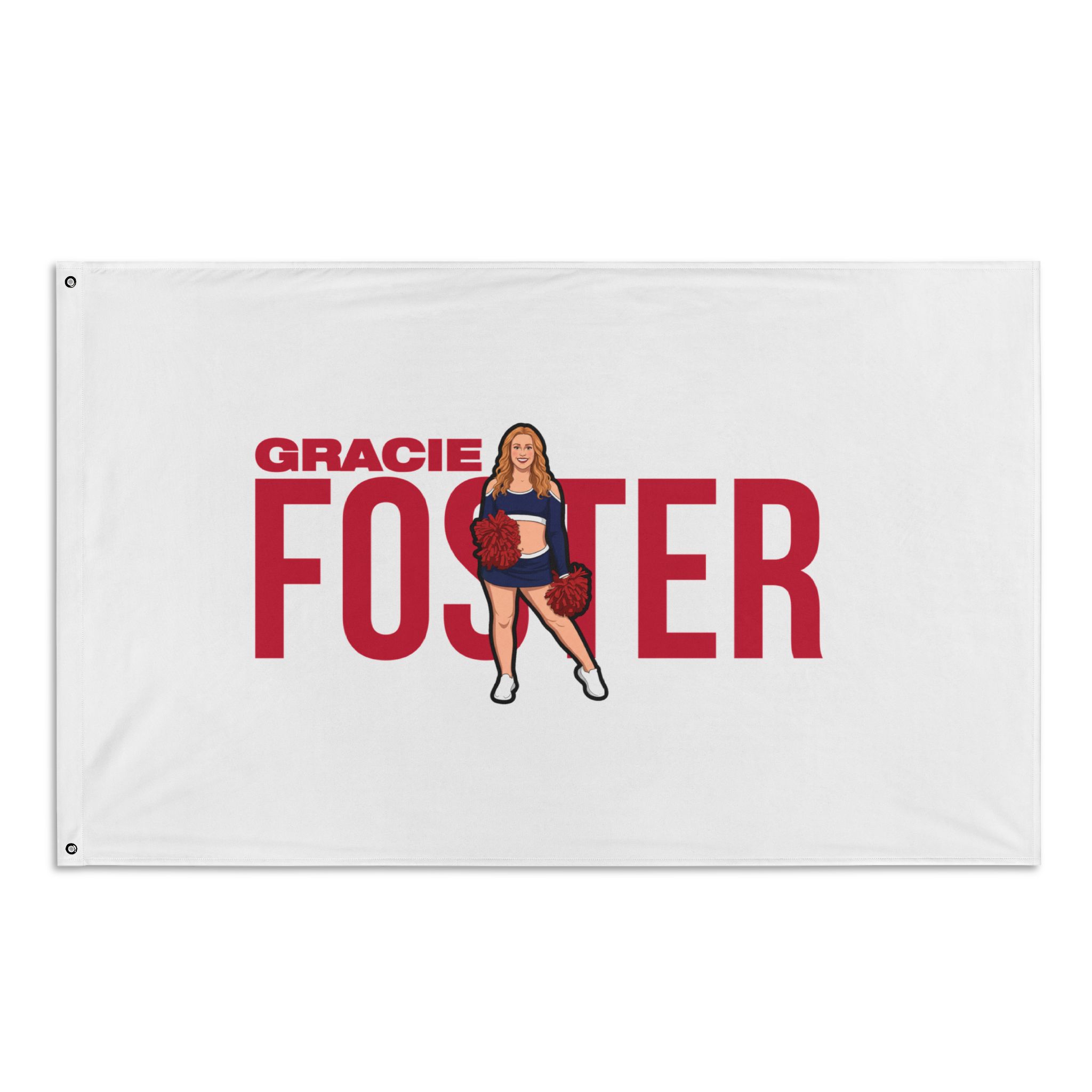 Flag (35 × 56 in) — character_player_name in Classic