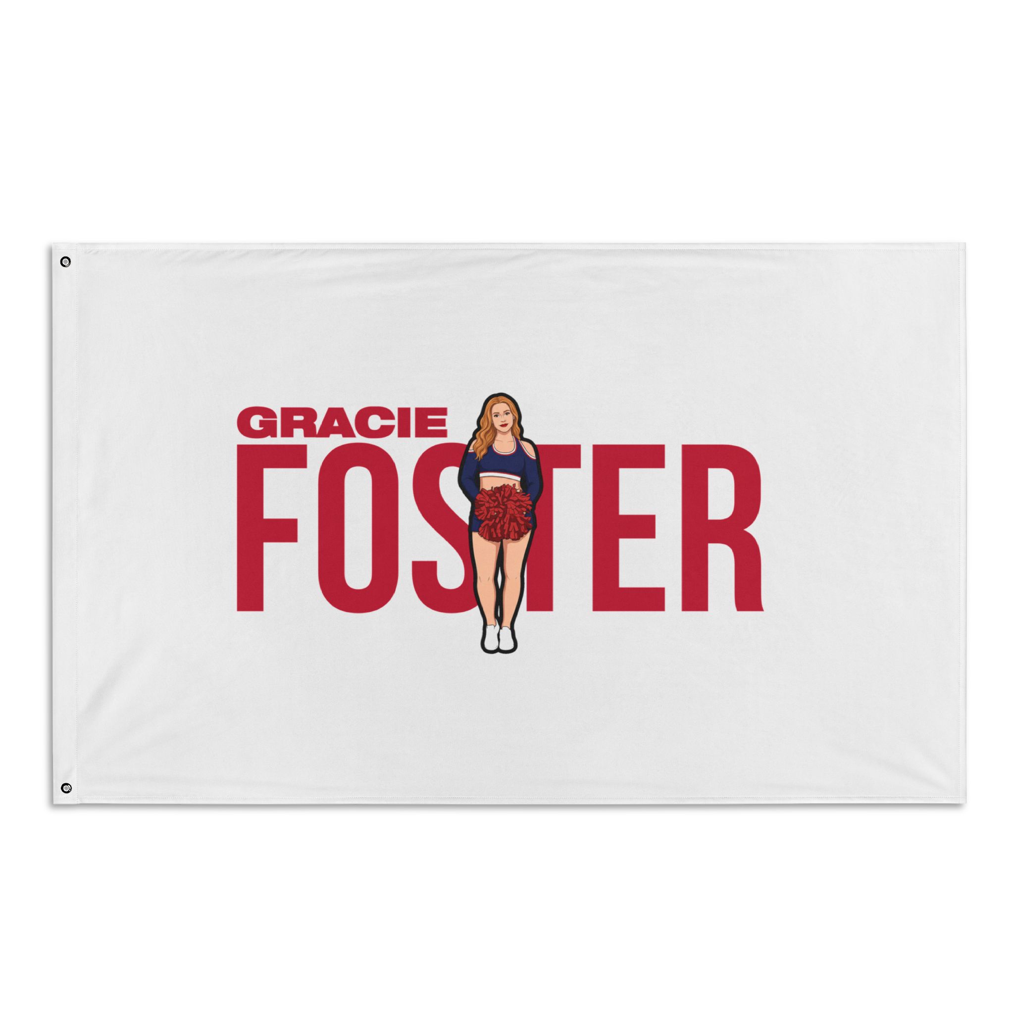 Flag (35 × 56 in) — character_player_name in Classic