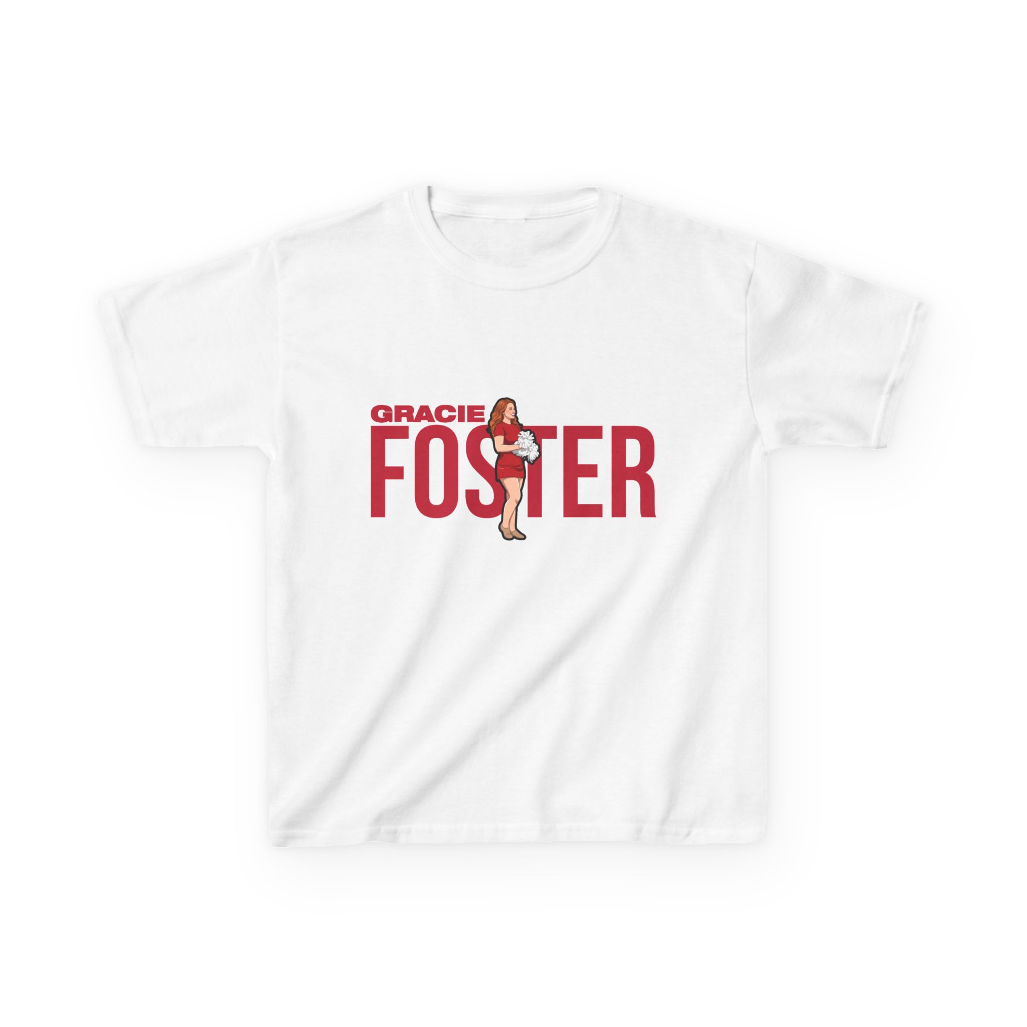 Youth Tee — character_player_name in White