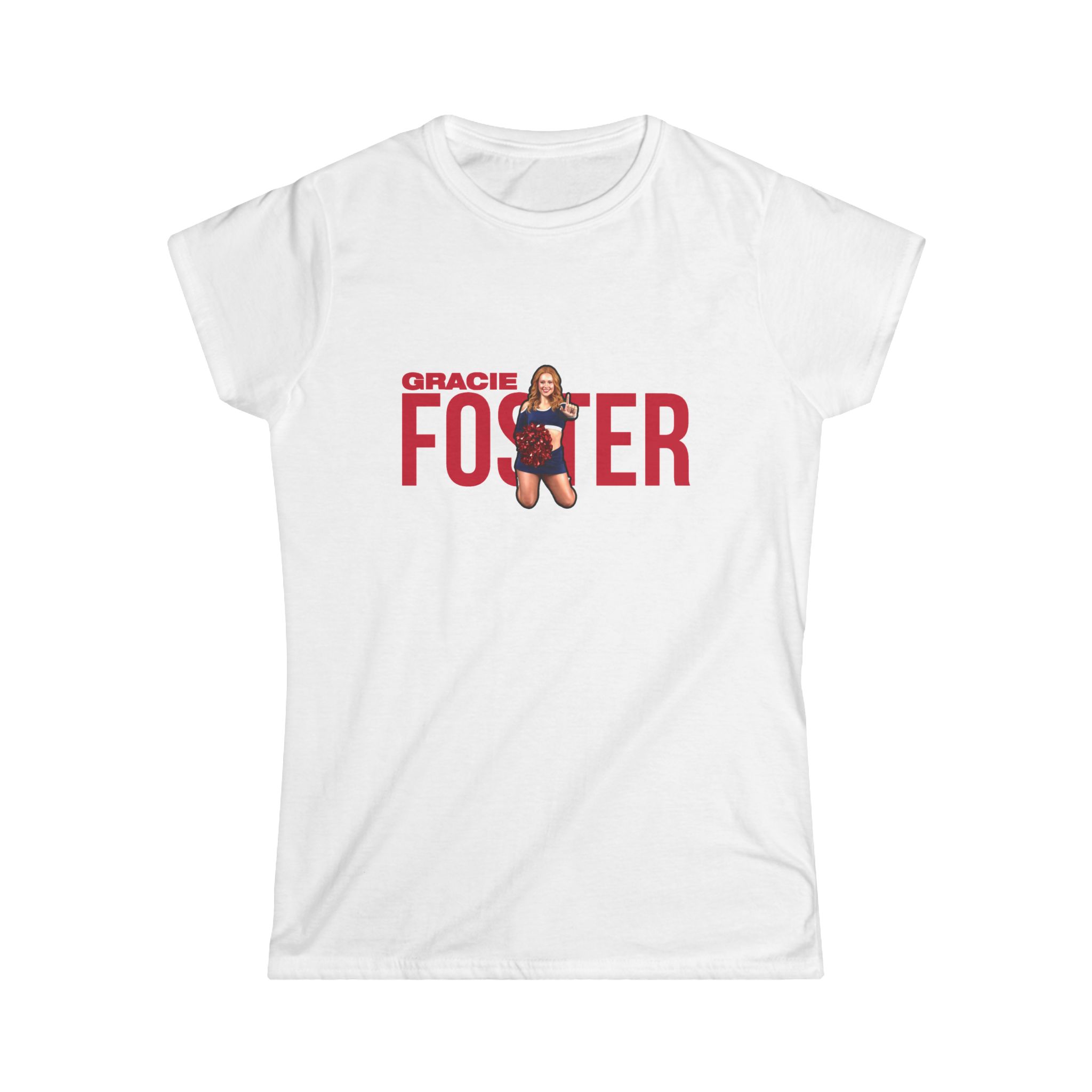 Women's Softstyle Tee — character_player_name in White