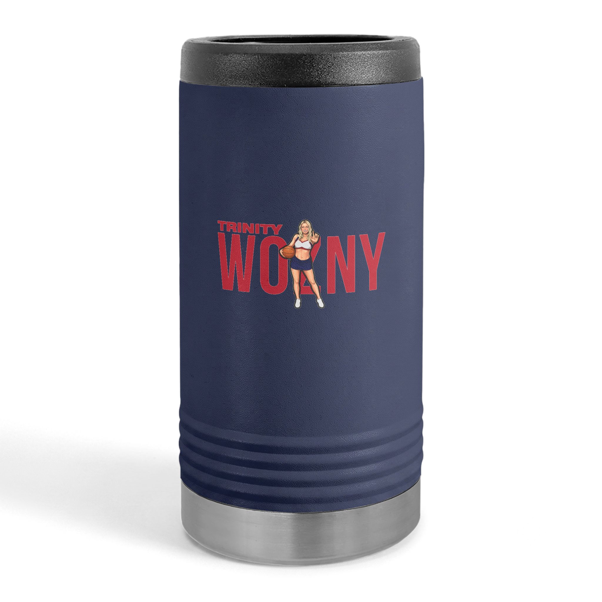 Slim Stainless Can Cooler — character_player_name in Navy