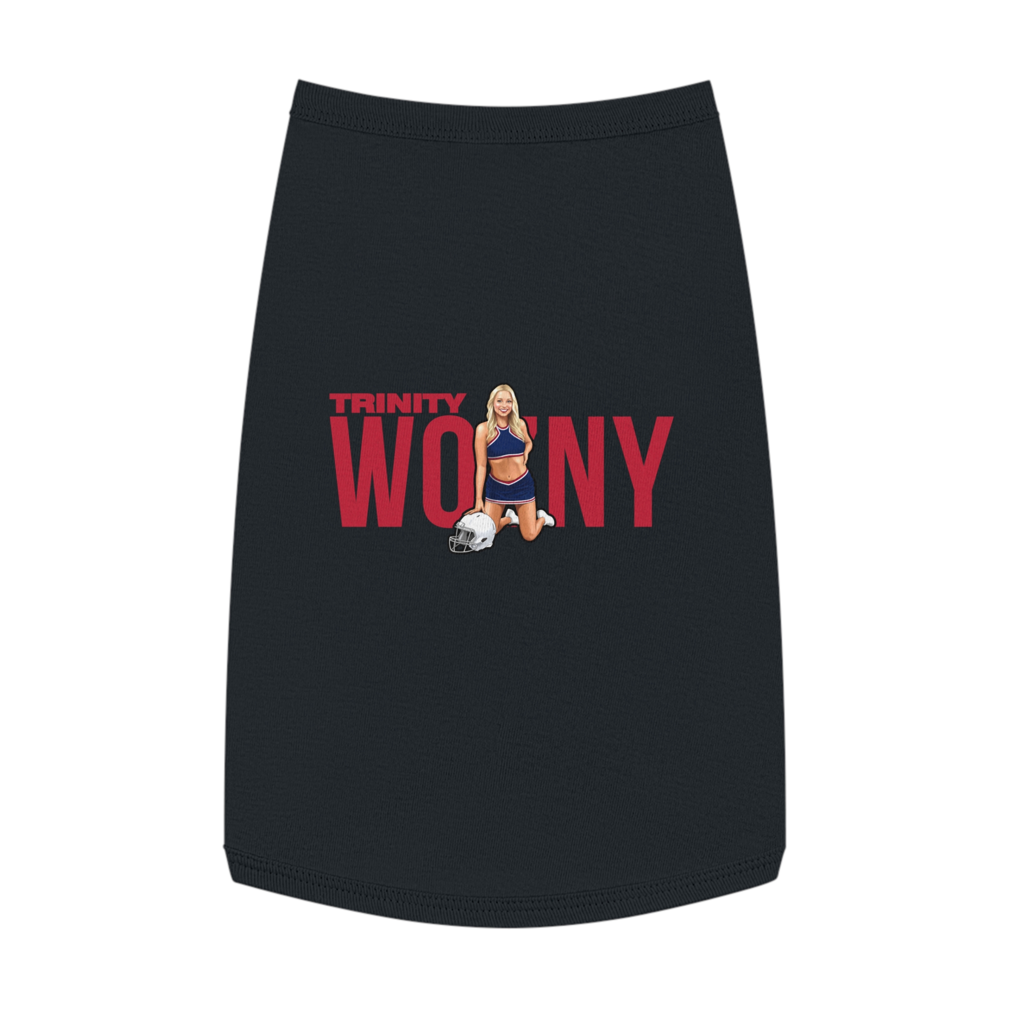 Pet Tank Top — character_player_name in White