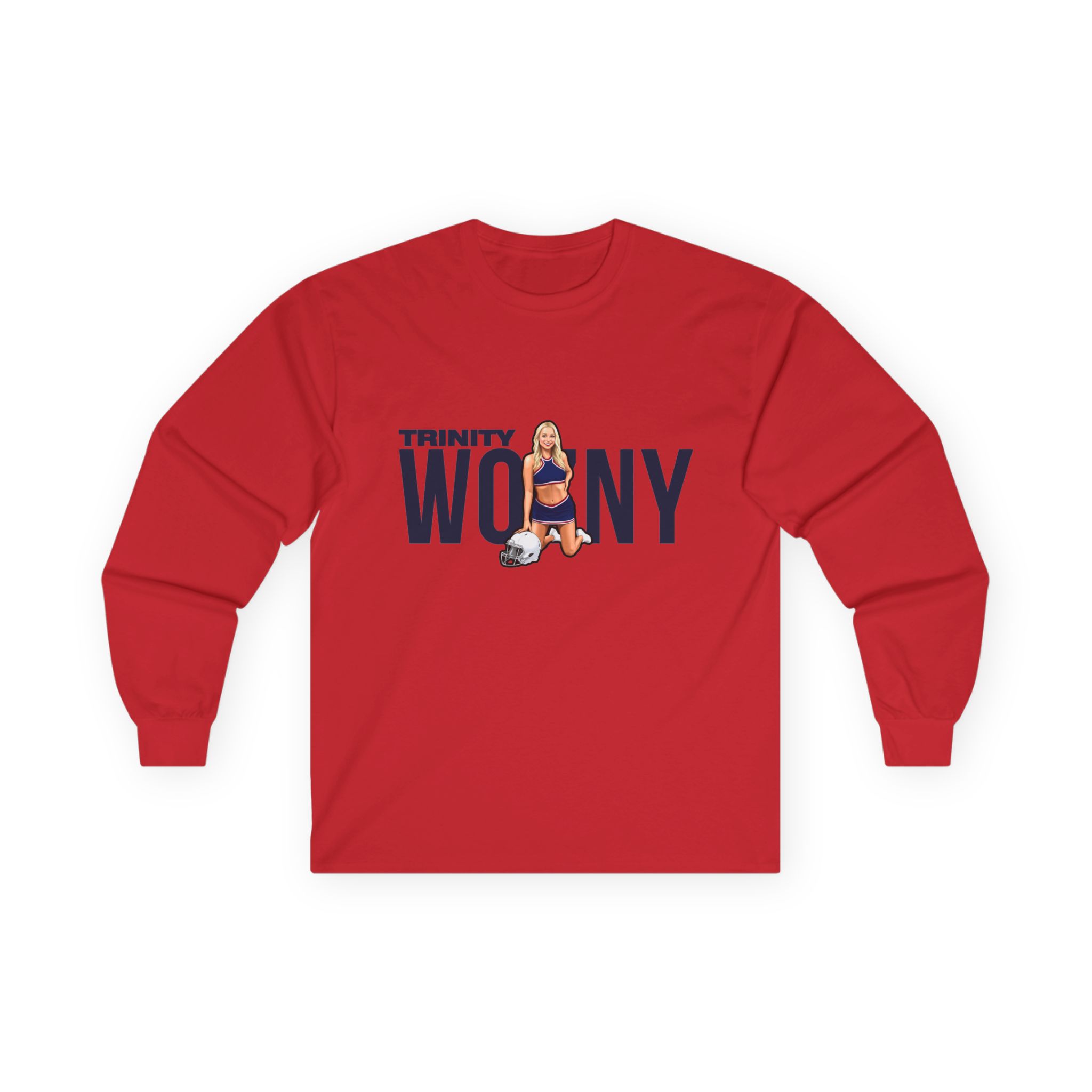 Long Sleeve Tee — character_player_name in Red