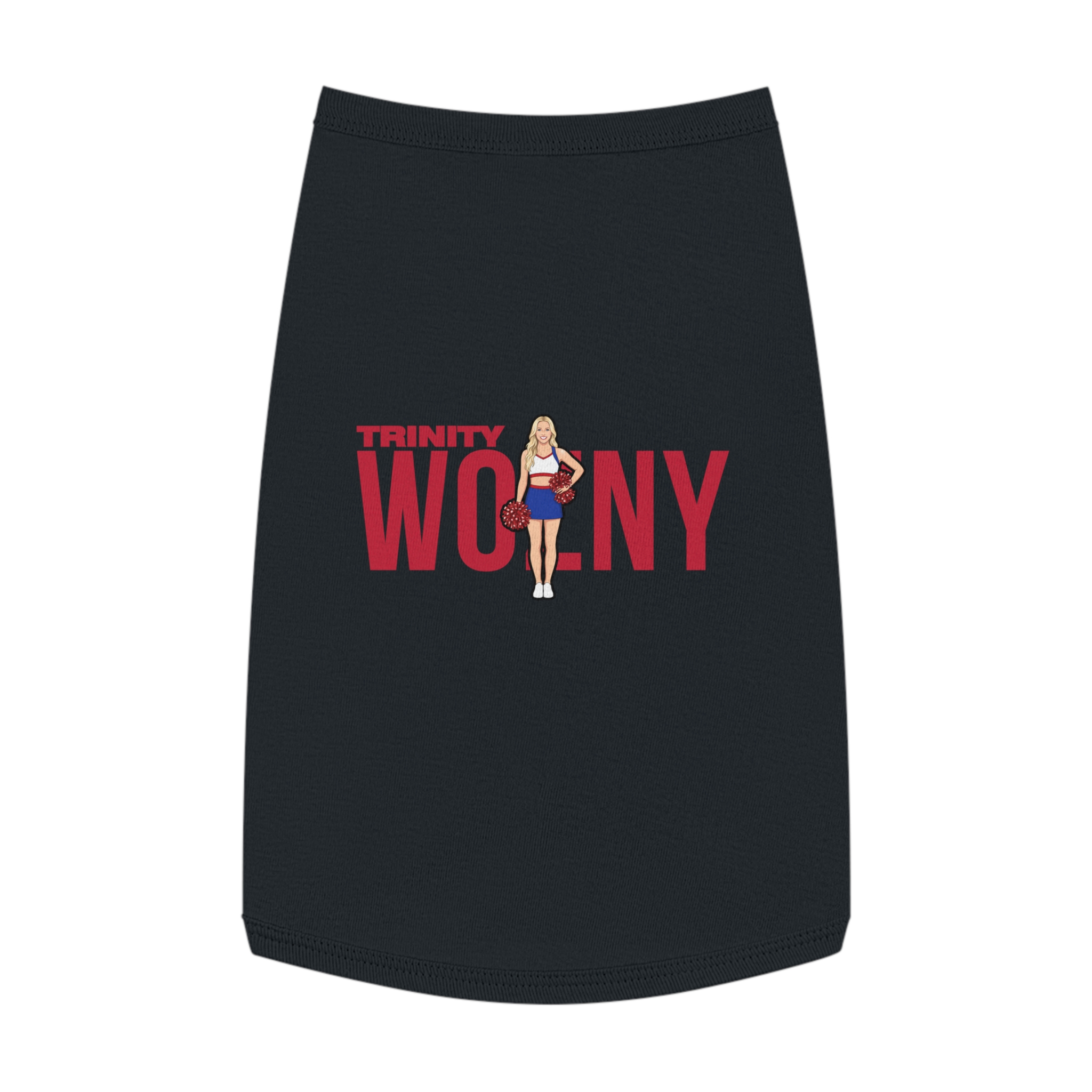 Pet Tank Top — character_player_name in Black