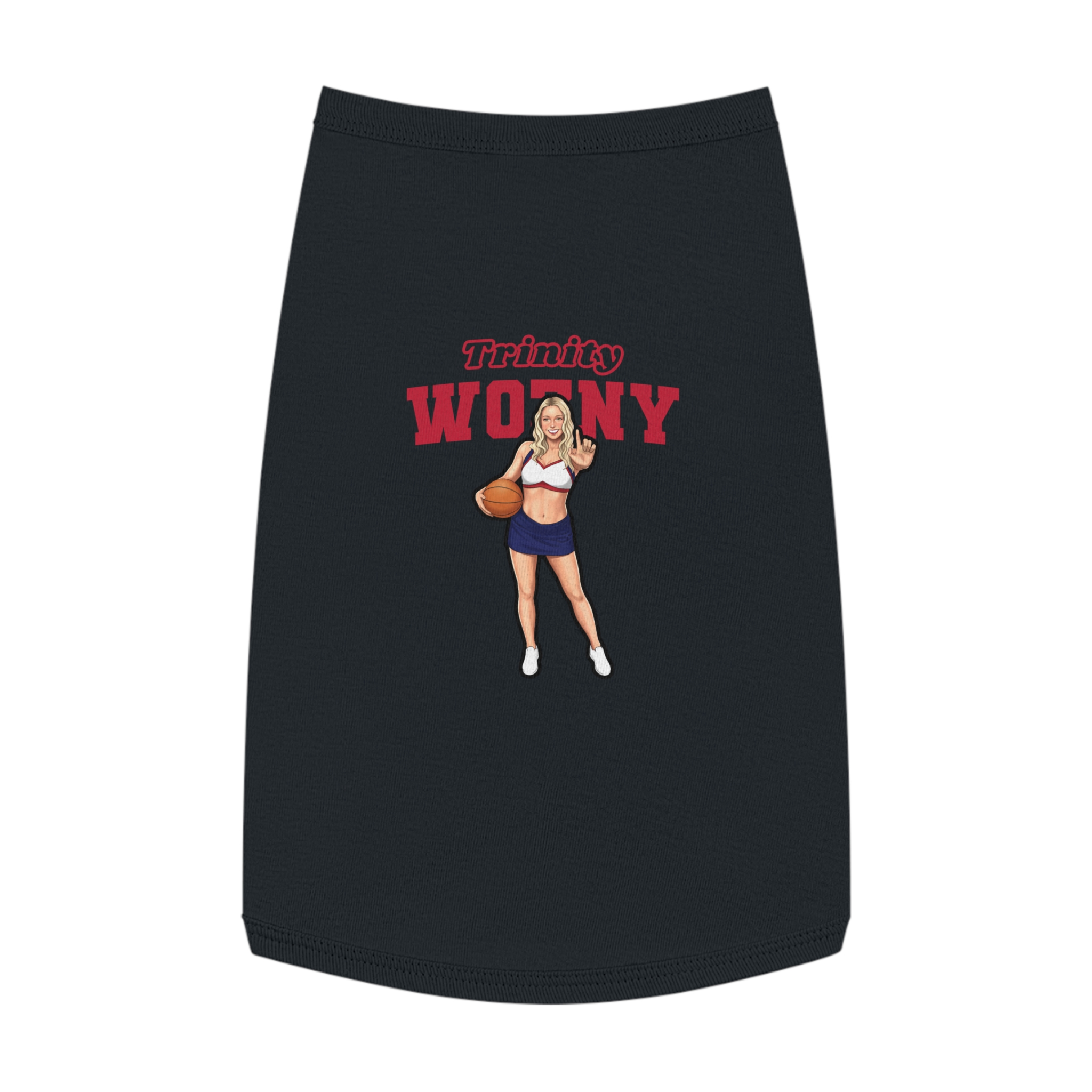 Pet Tank Top — character_name_arch in White