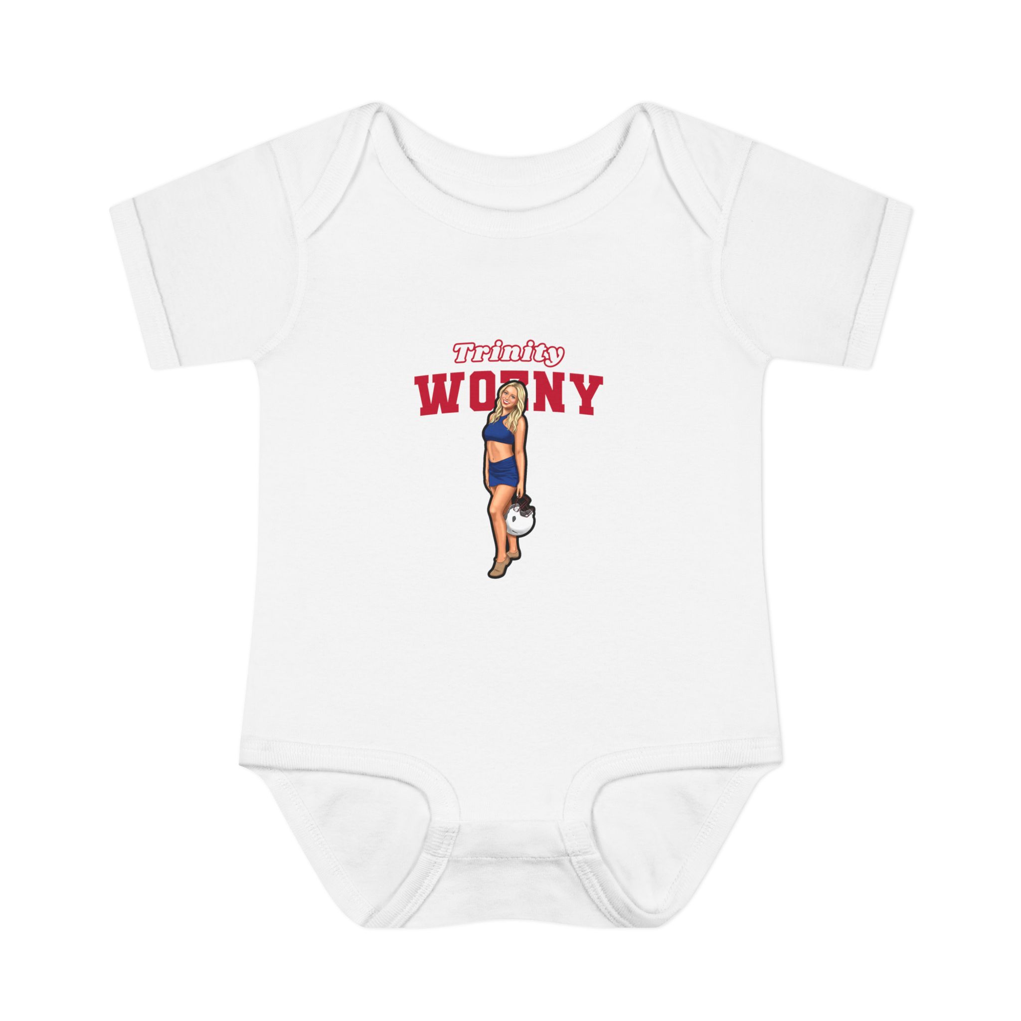 Baby Onesie — character_name_arch in White