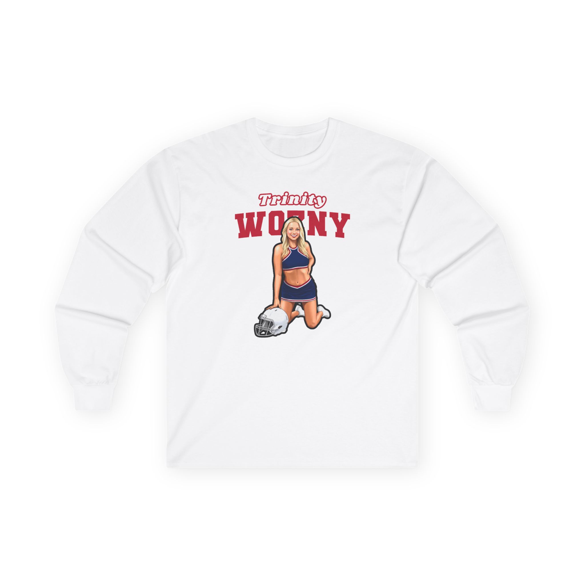 Long Sleeve Tee — character_name_arch in White