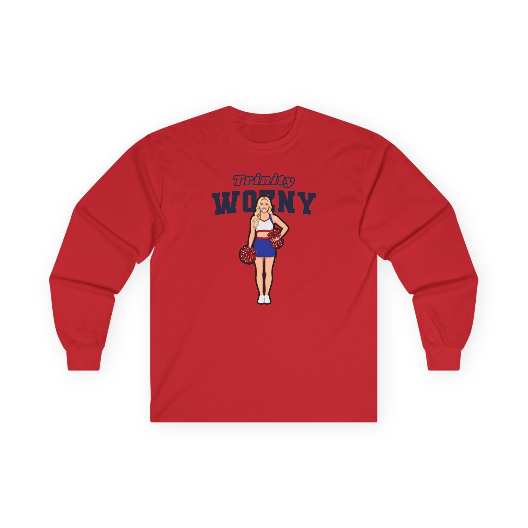 Long Sleeve Tee — character_name_arch in Red