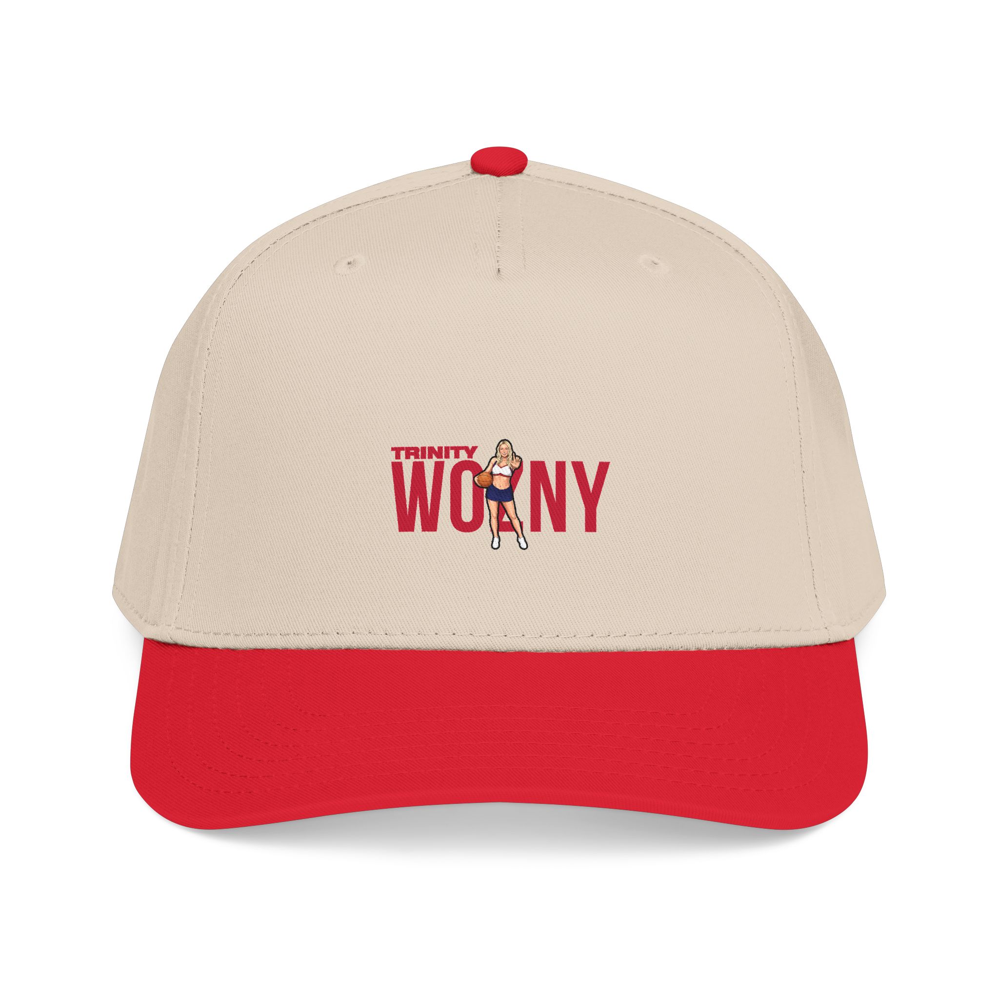 Baseball Cap — character_player_name in Red / Natural