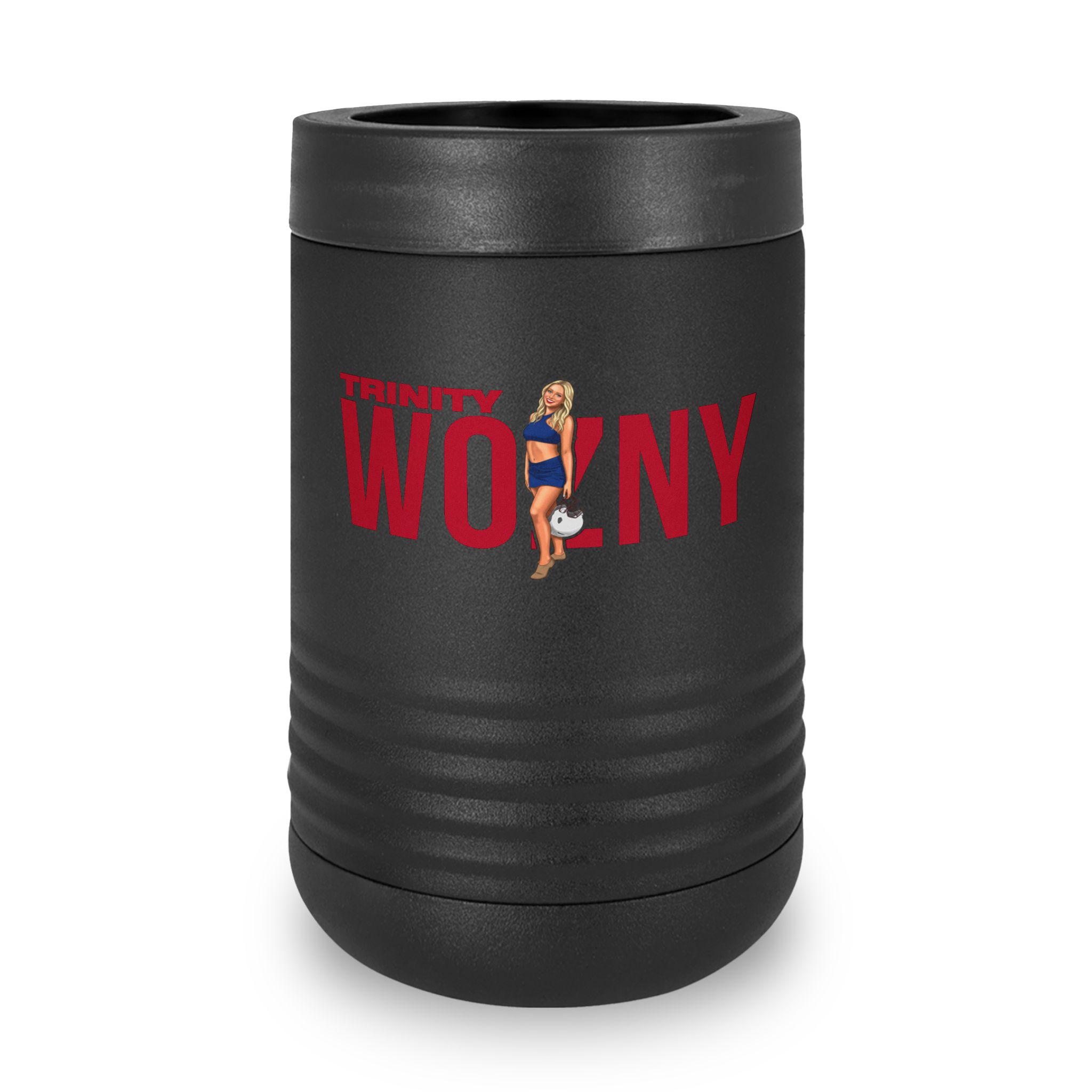 Stainless Can Cooler — character_player_name in Black