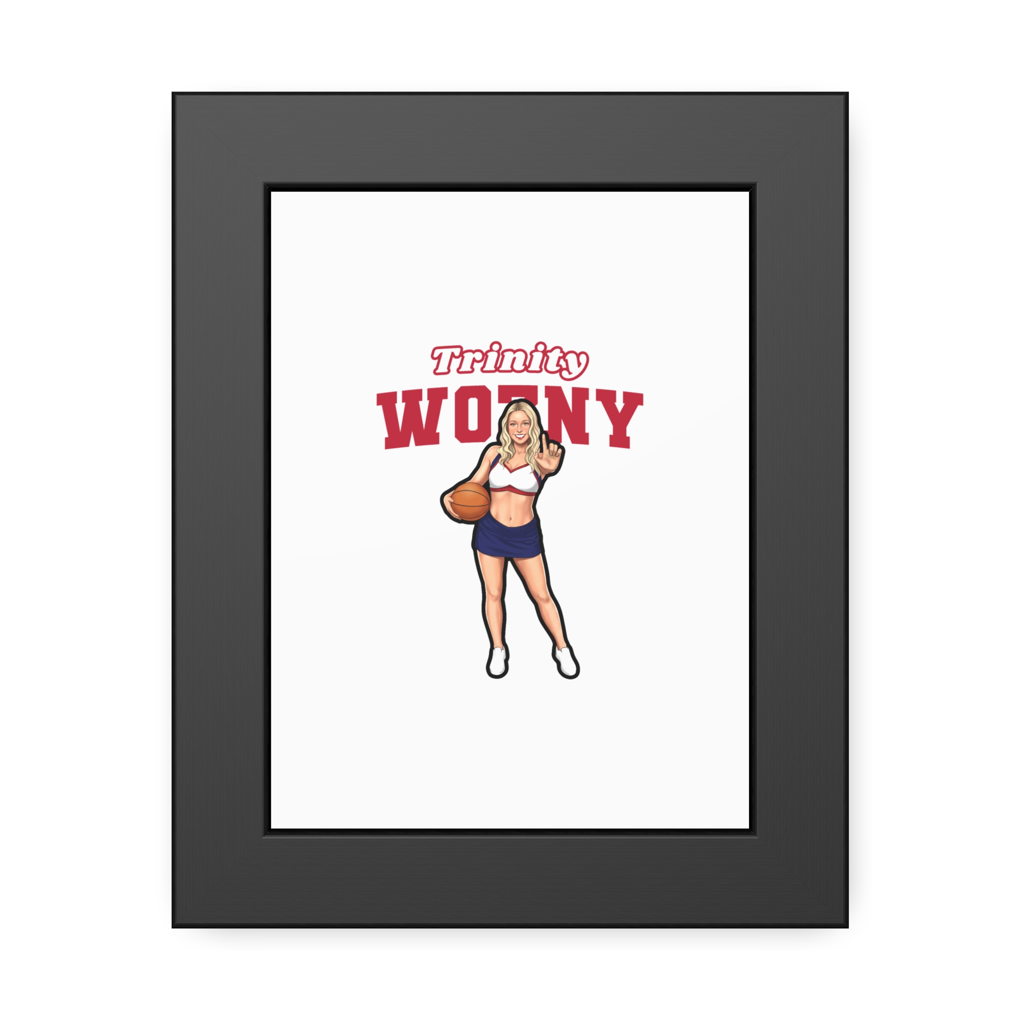 Framed Poster — character_name_arch in Black