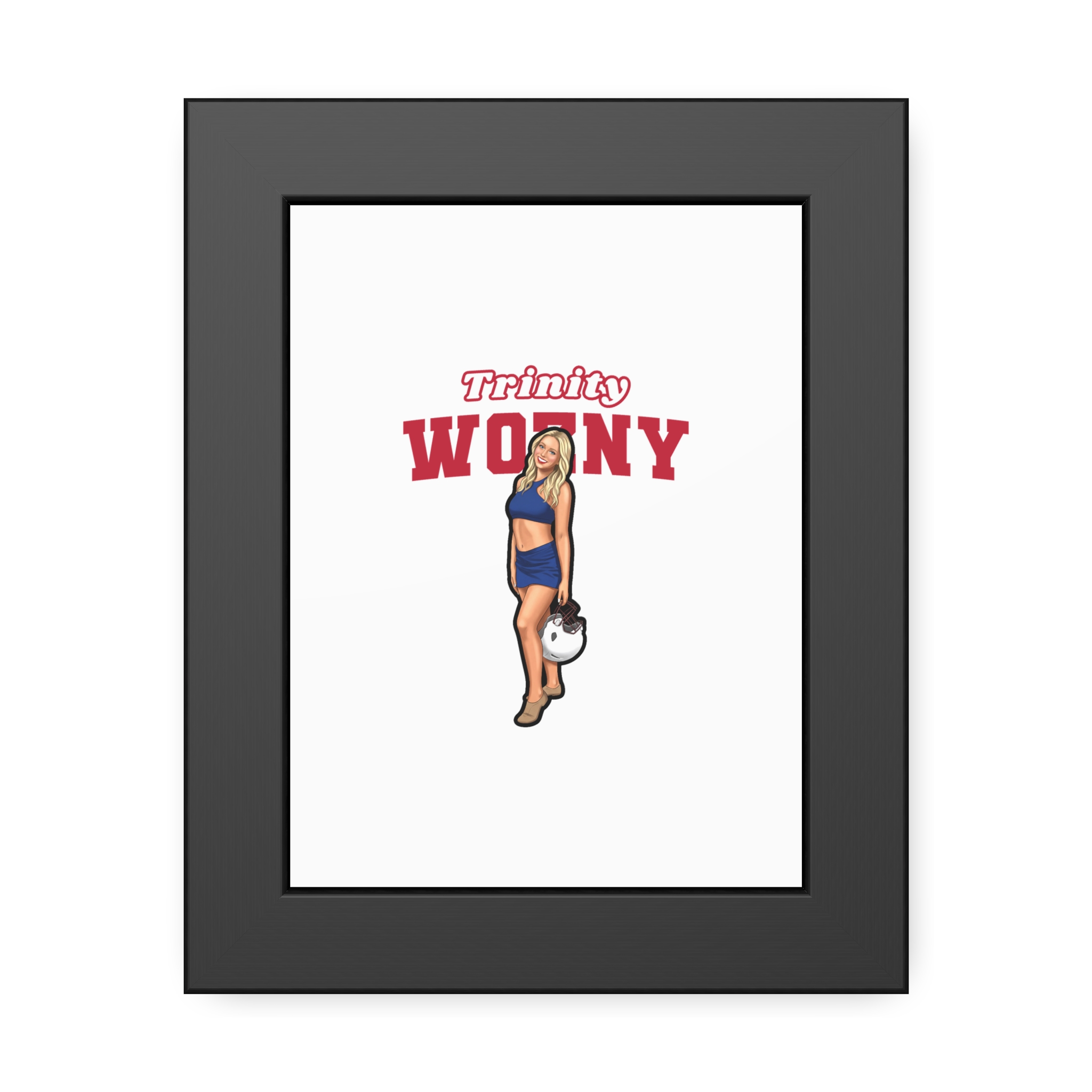 Framed Poster — character_name_arch in Black