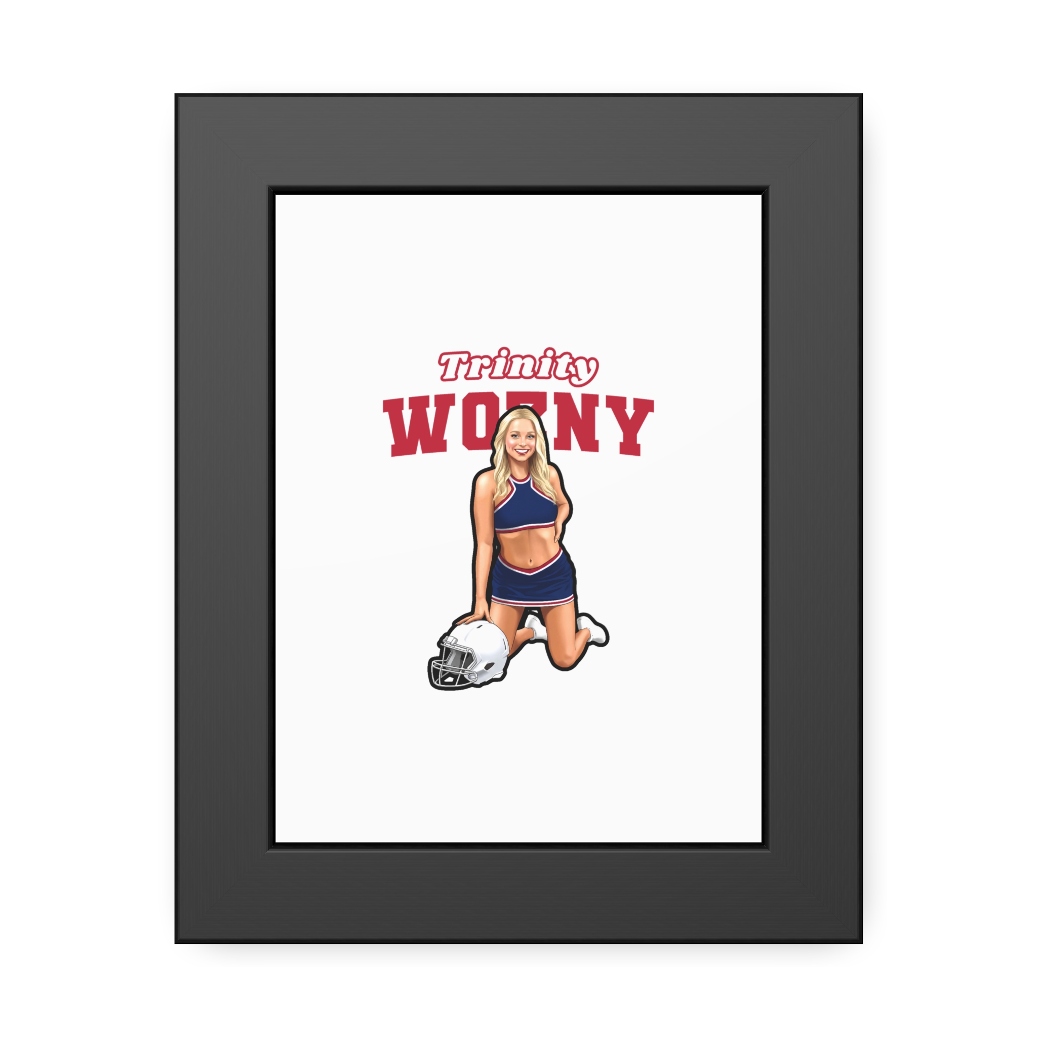 Framed Poster — character_name_arch in Black