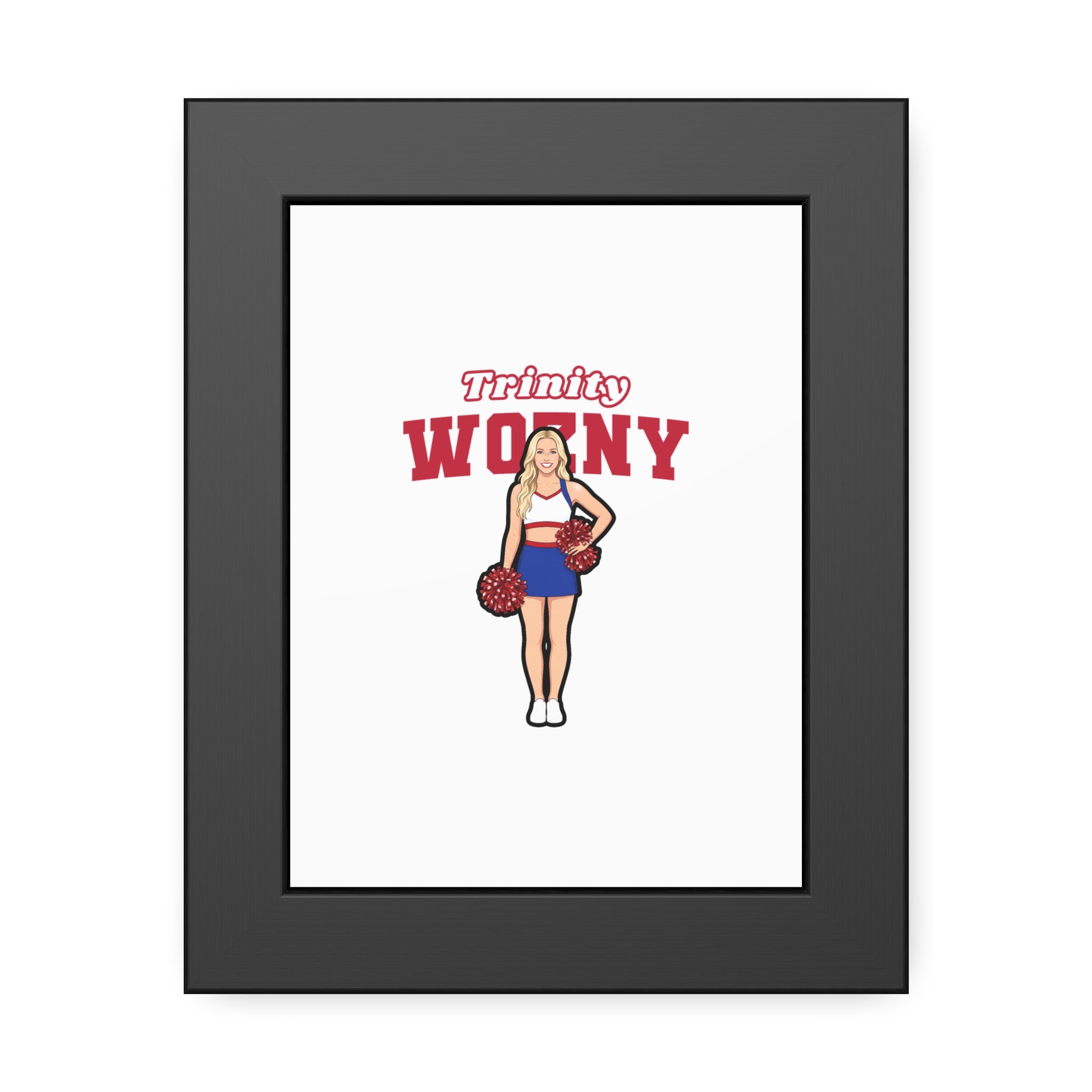 Framed Poster — character_name_arch in Black