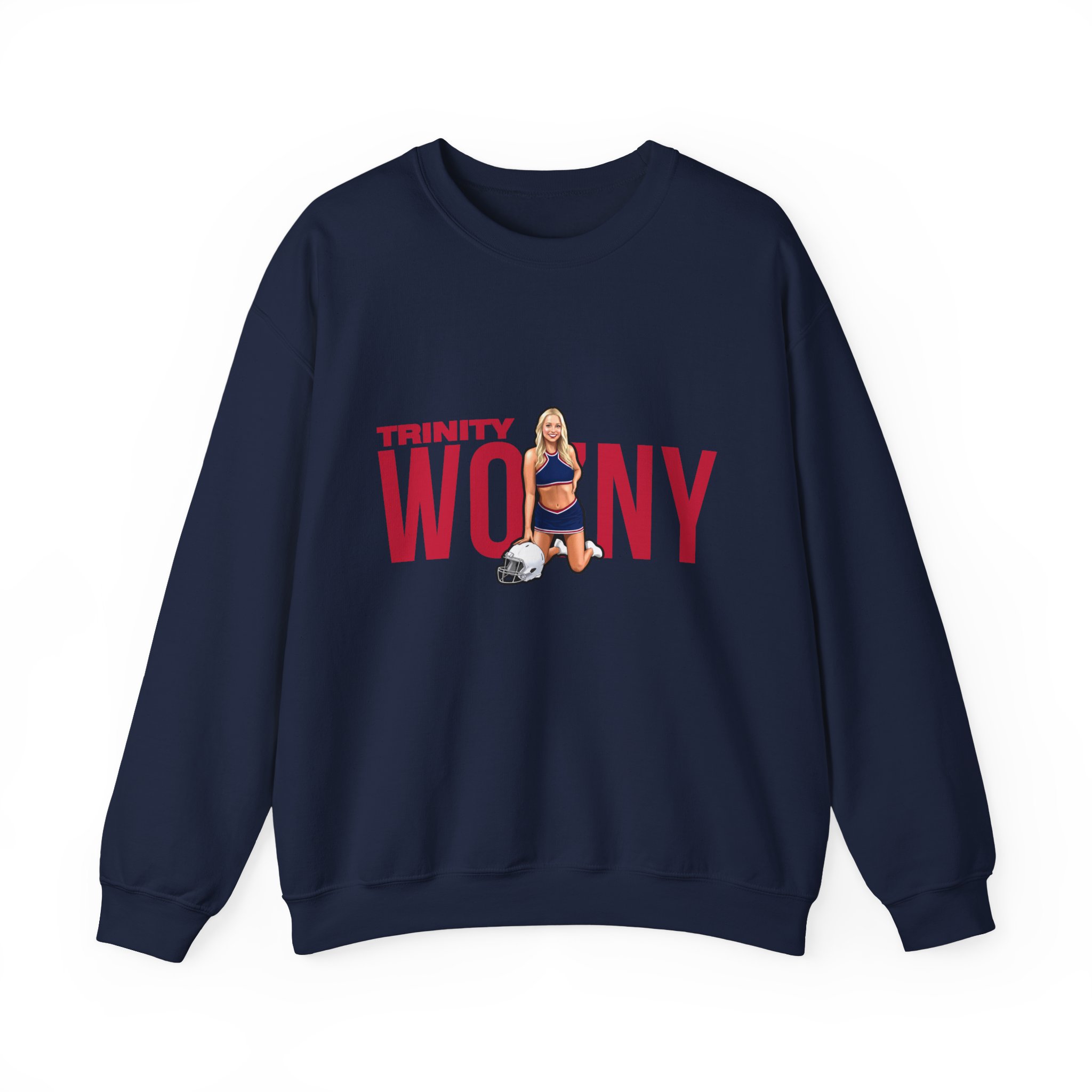 Crewneck Sweatshirt — character_player_name in Navy