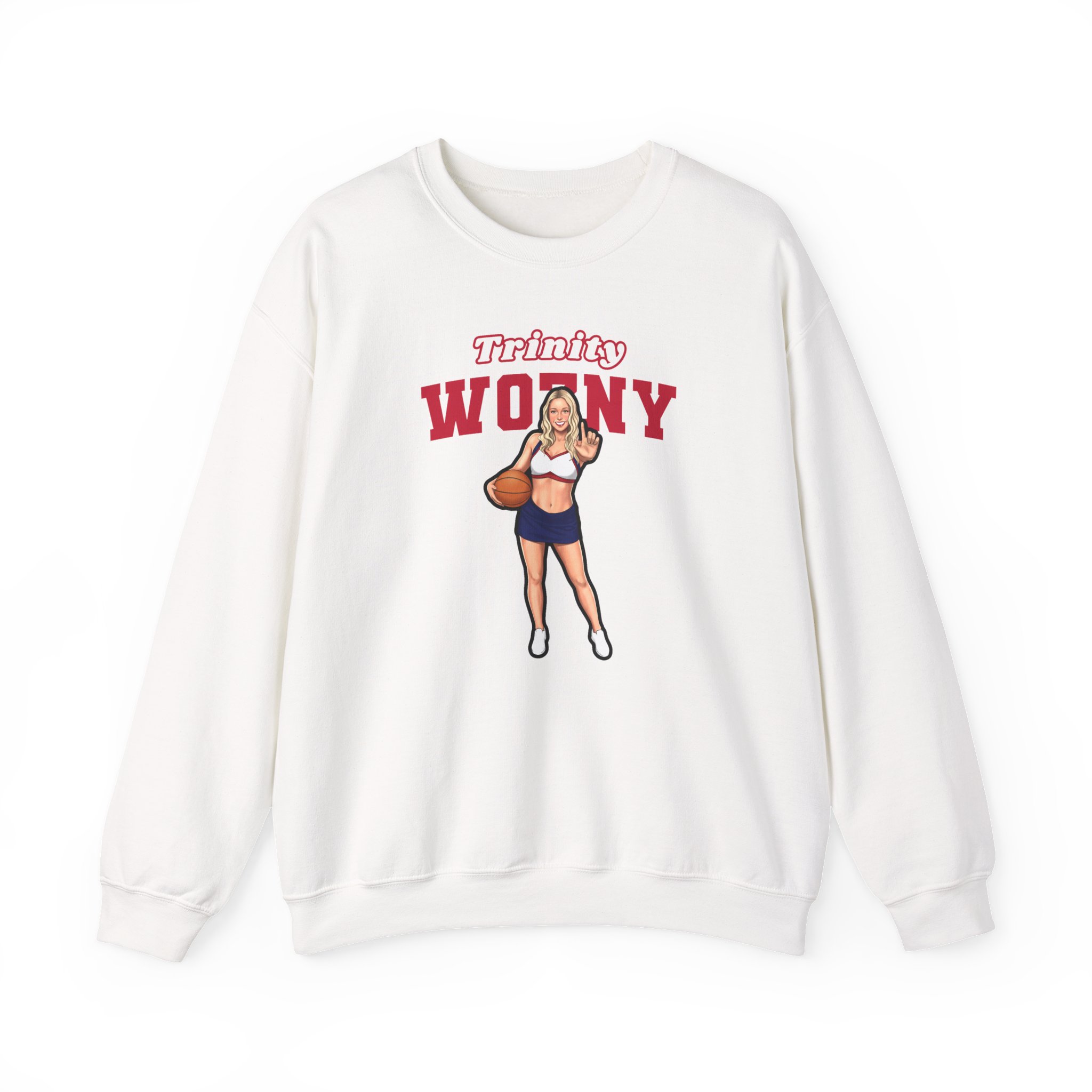 Crewneck Sweatshirt — character_name_arch in White