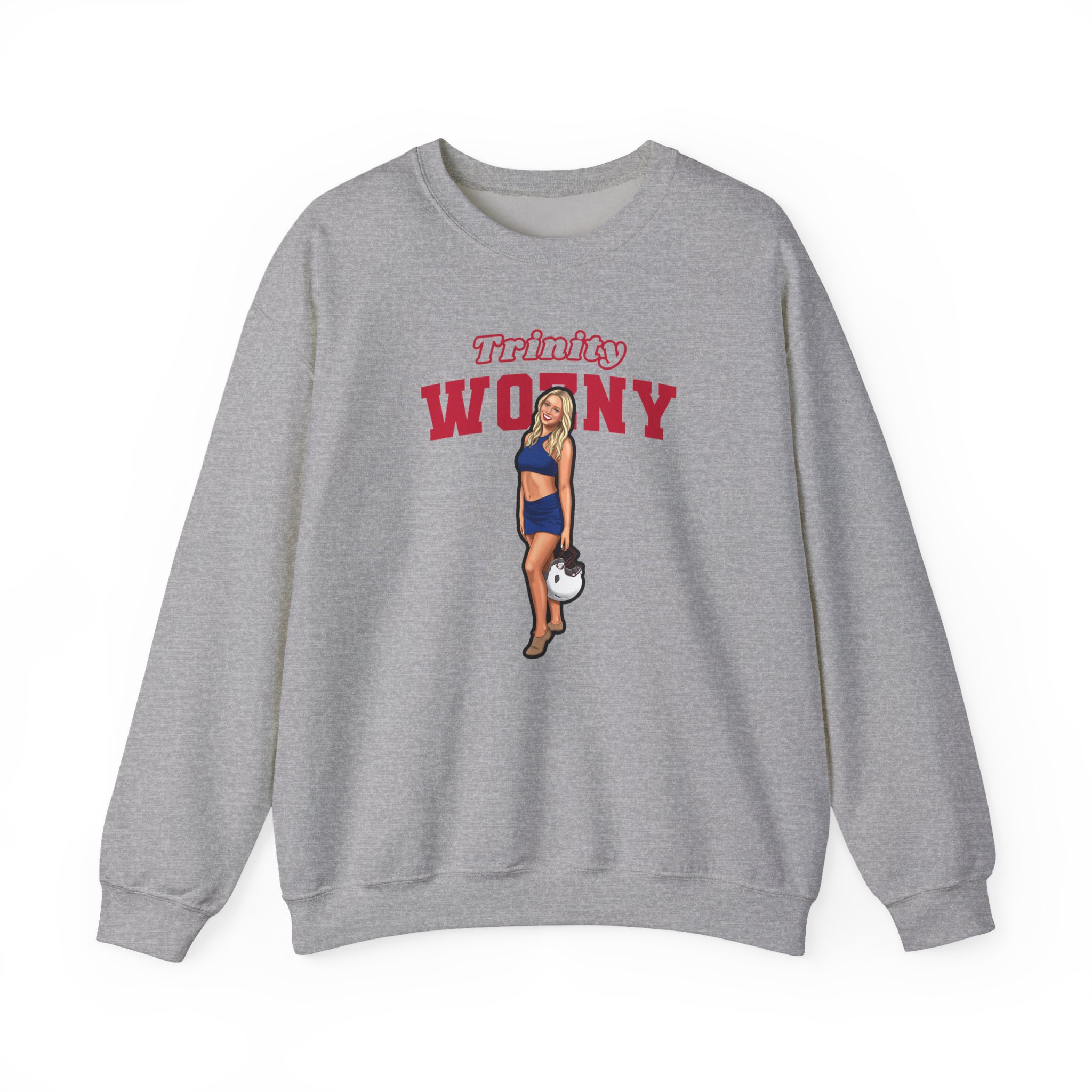 Crewneck Sweatshirt — character_name_arch in Grey