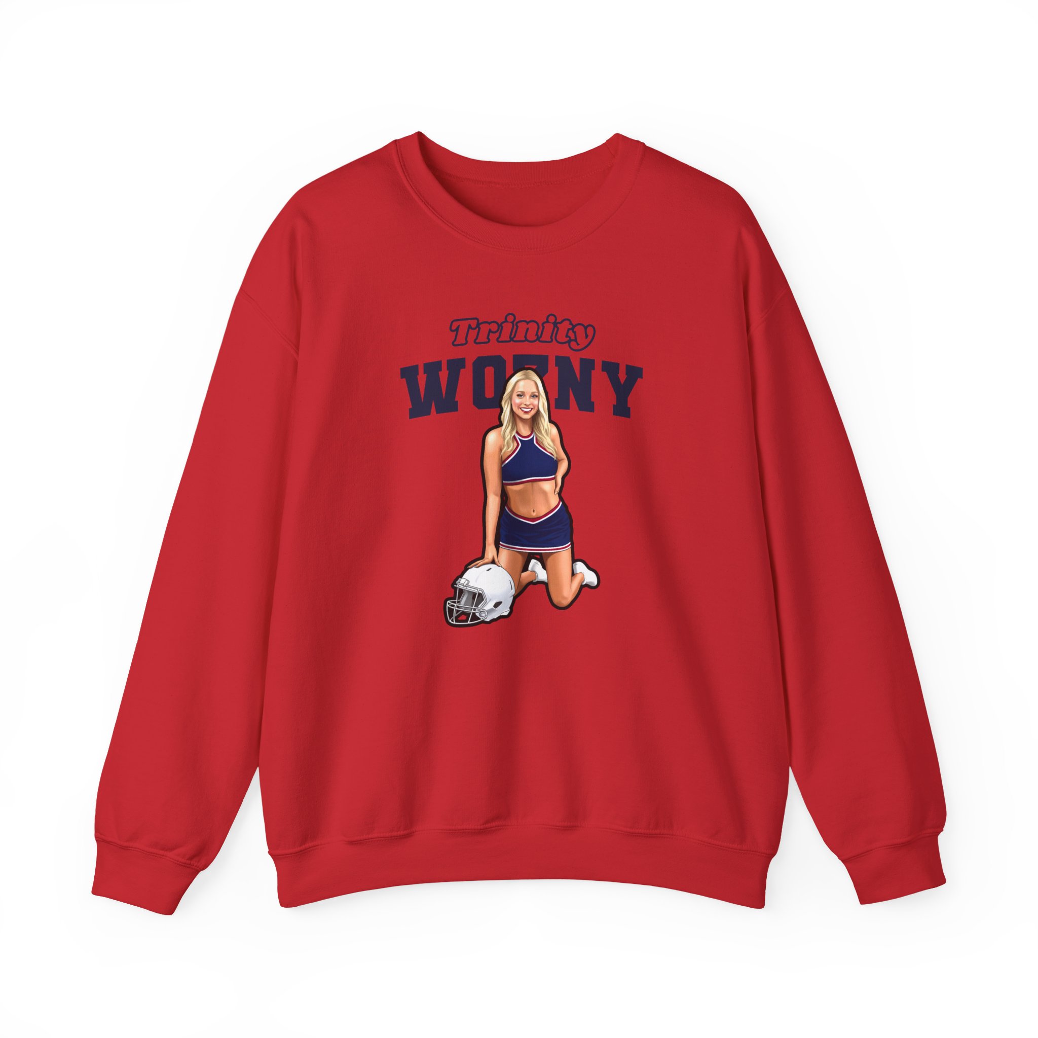 Crewneck Sweatshirt — character_name_arch in Red