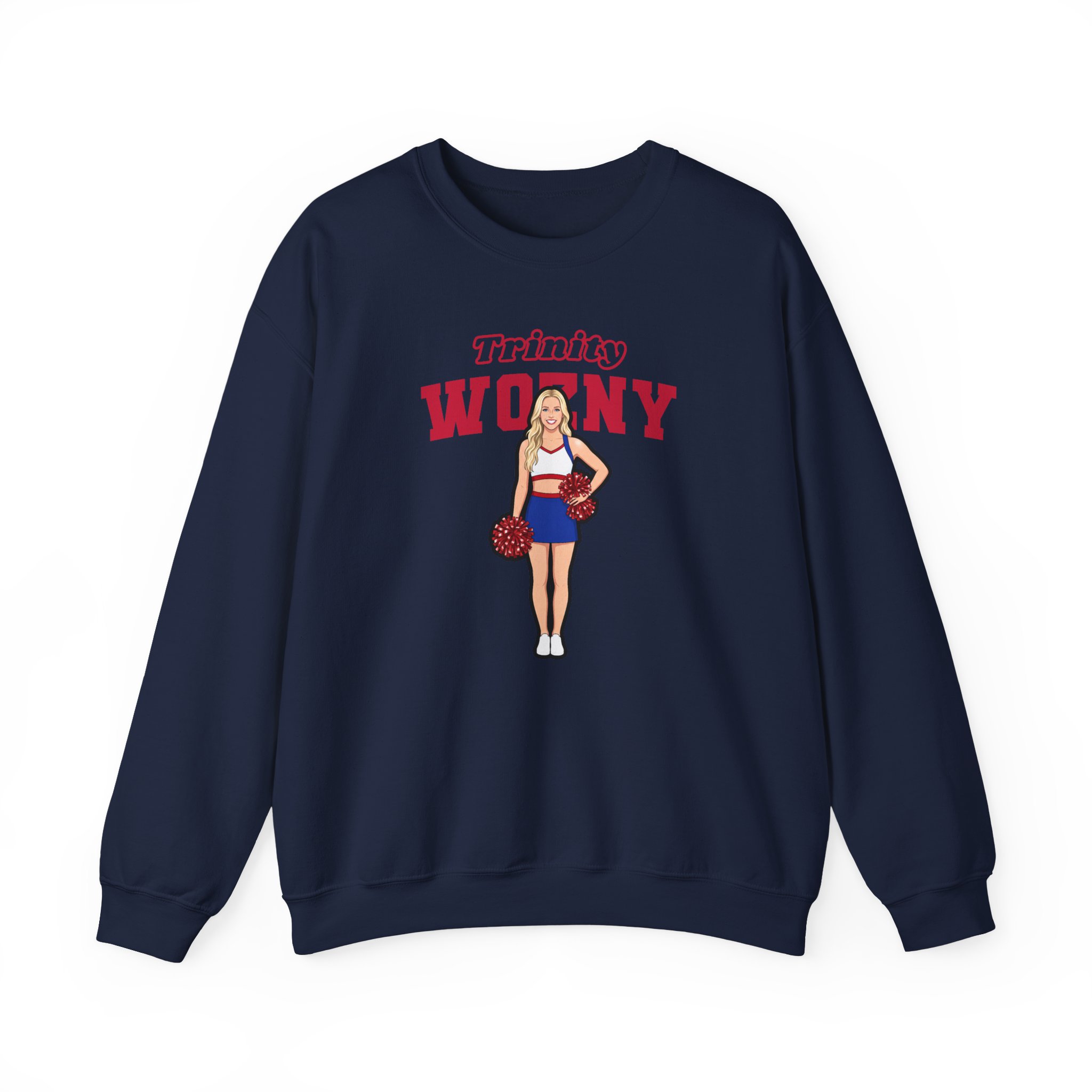 Crewneck Sweatshirt — character_name_arch in Navy