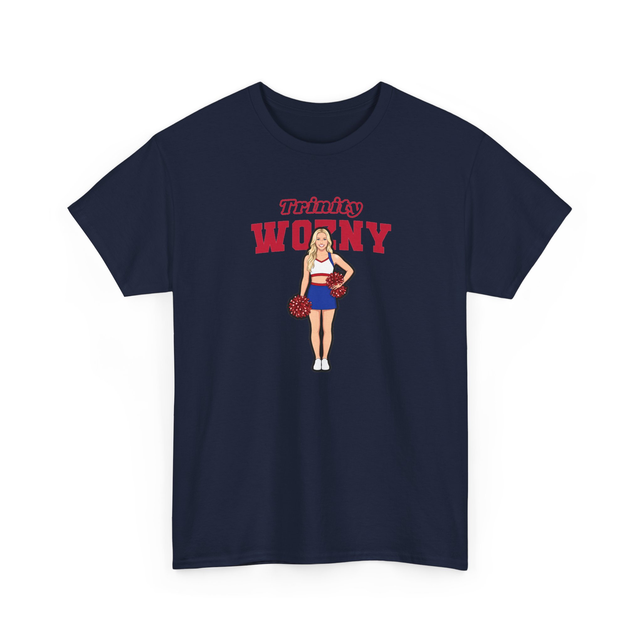 Tee — character_name_arch in Navy