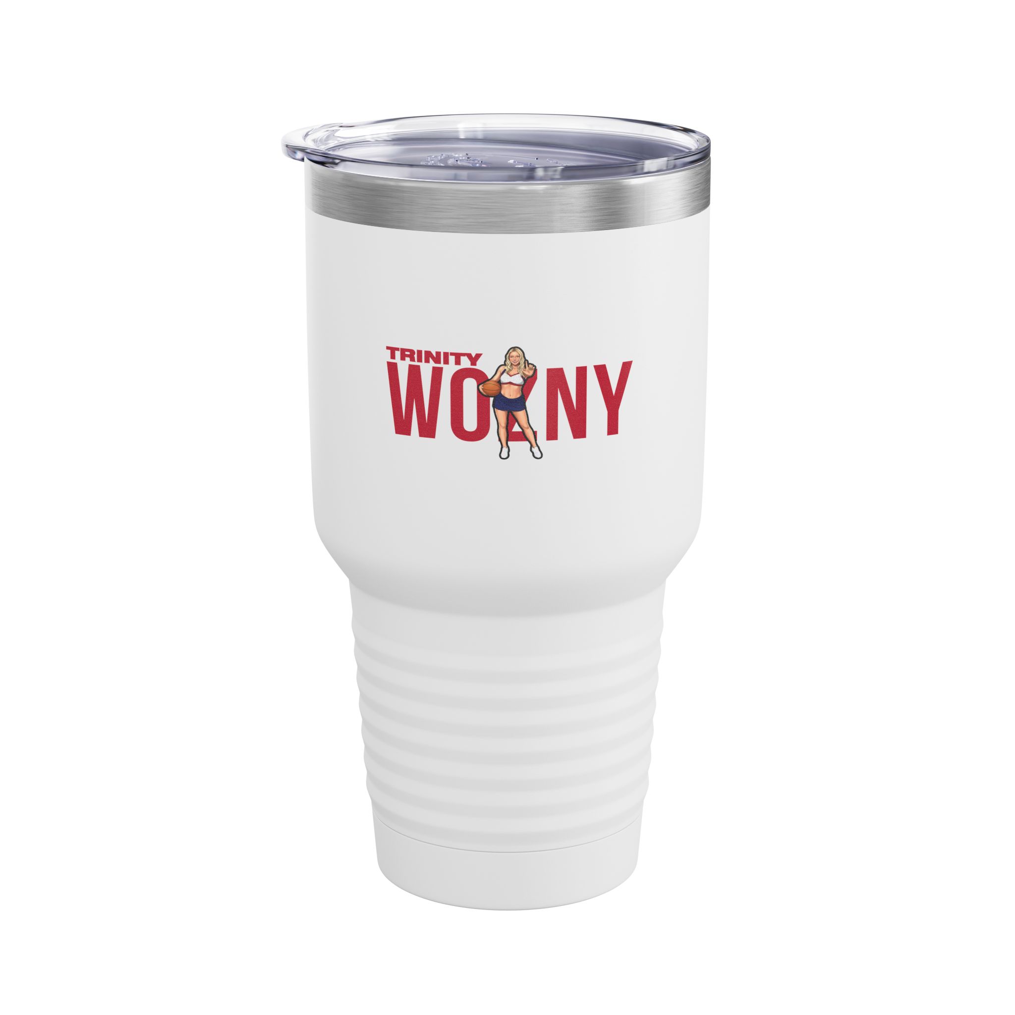 30oz Tumbler — character_player_name in White