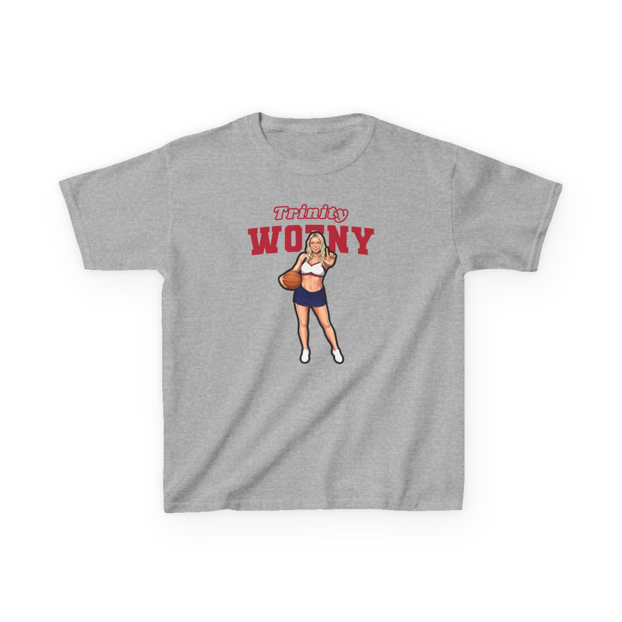 Youth Tee — character_name_arch in Grey