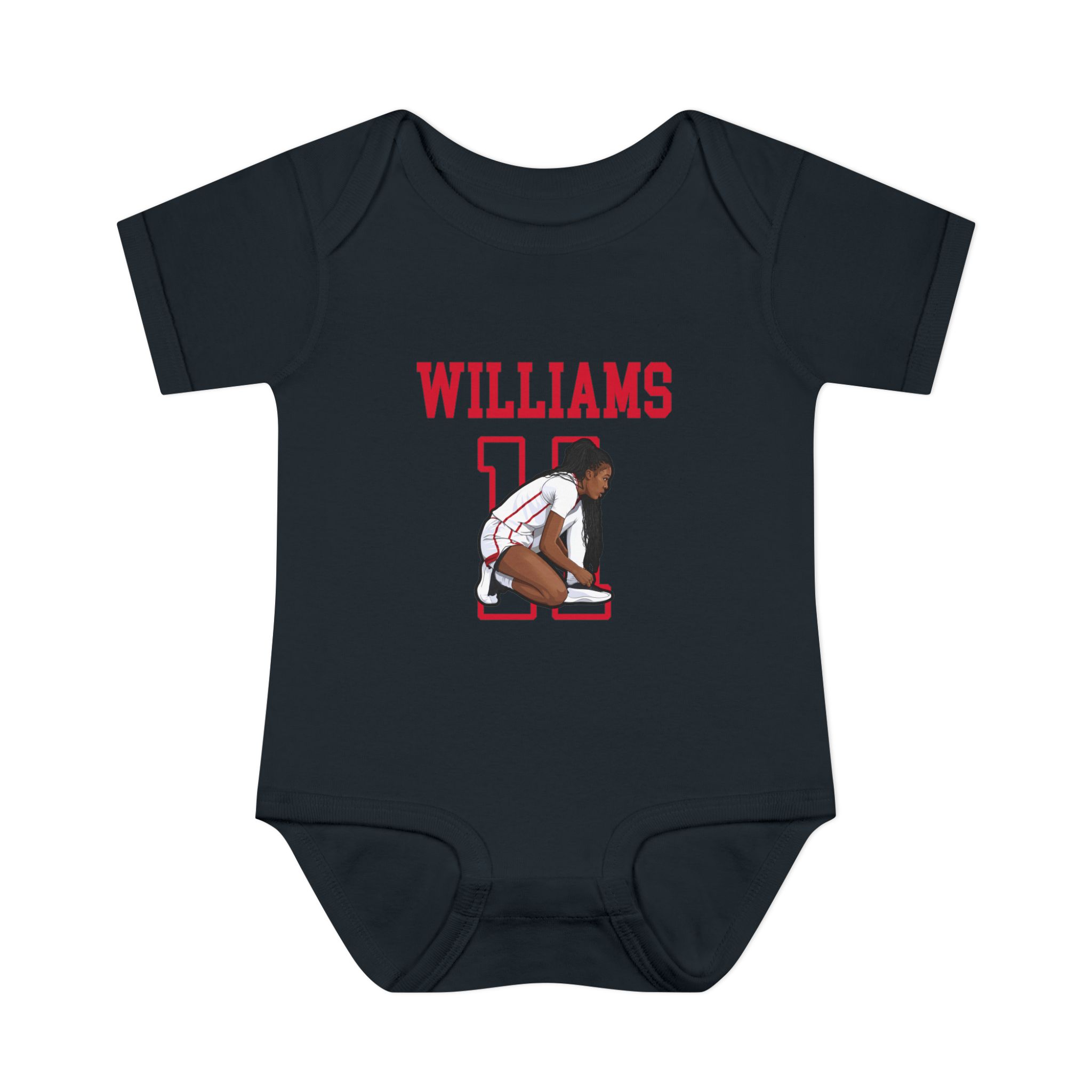 Baby Onesie — character_shirsey in Black